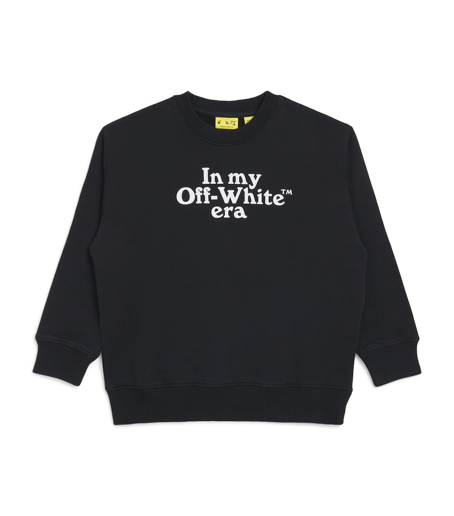 Off-White Kids Era Slogan Sweatshirt (4-12+ Years) Black Image 1