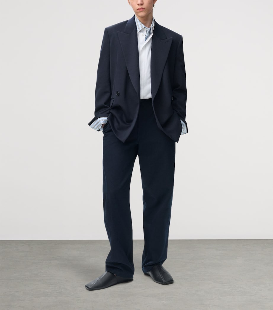 LOEWE Mens Poplin Anagram Shirt White Image 2