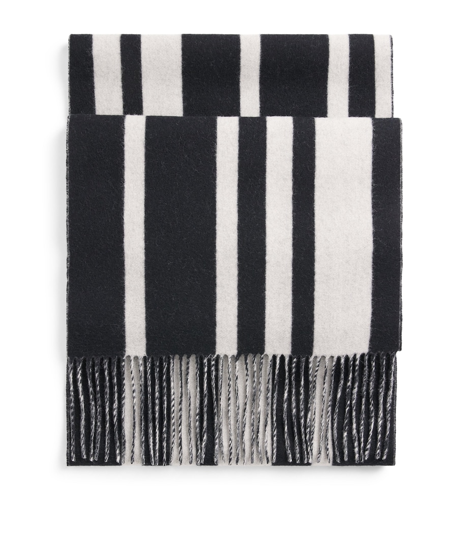 Wool Magali Scarf IVORY/BLACK Image 1