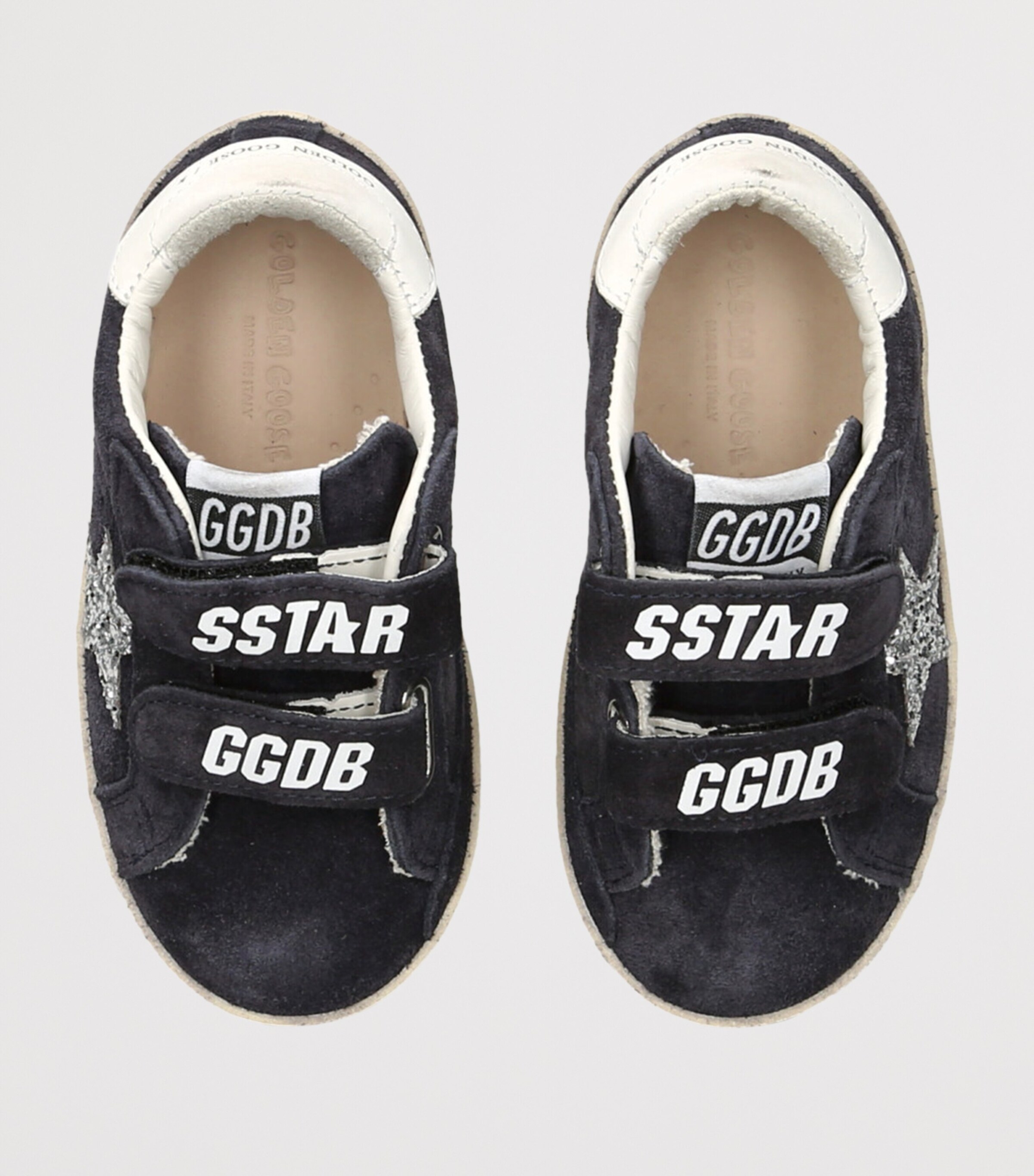 Leather Old School Sneakers NAVY Image 4