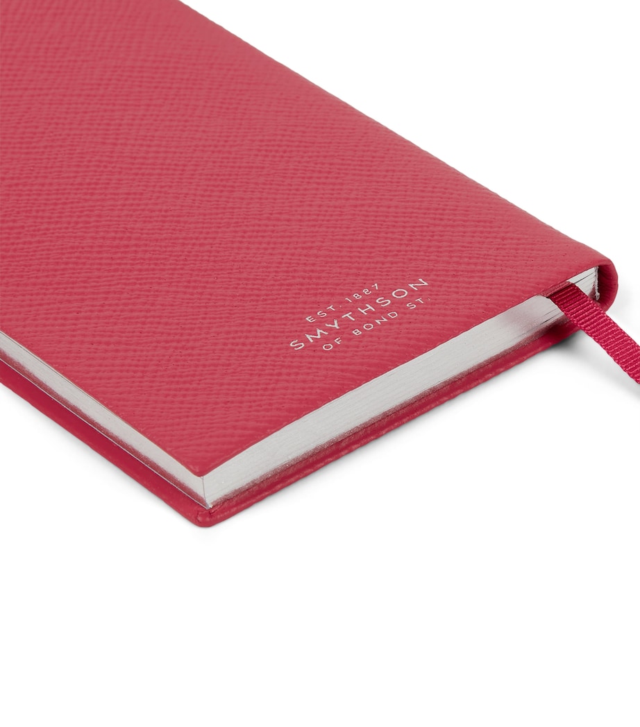 Leather Panama Pocket Notebook RASPBERRY Image 4