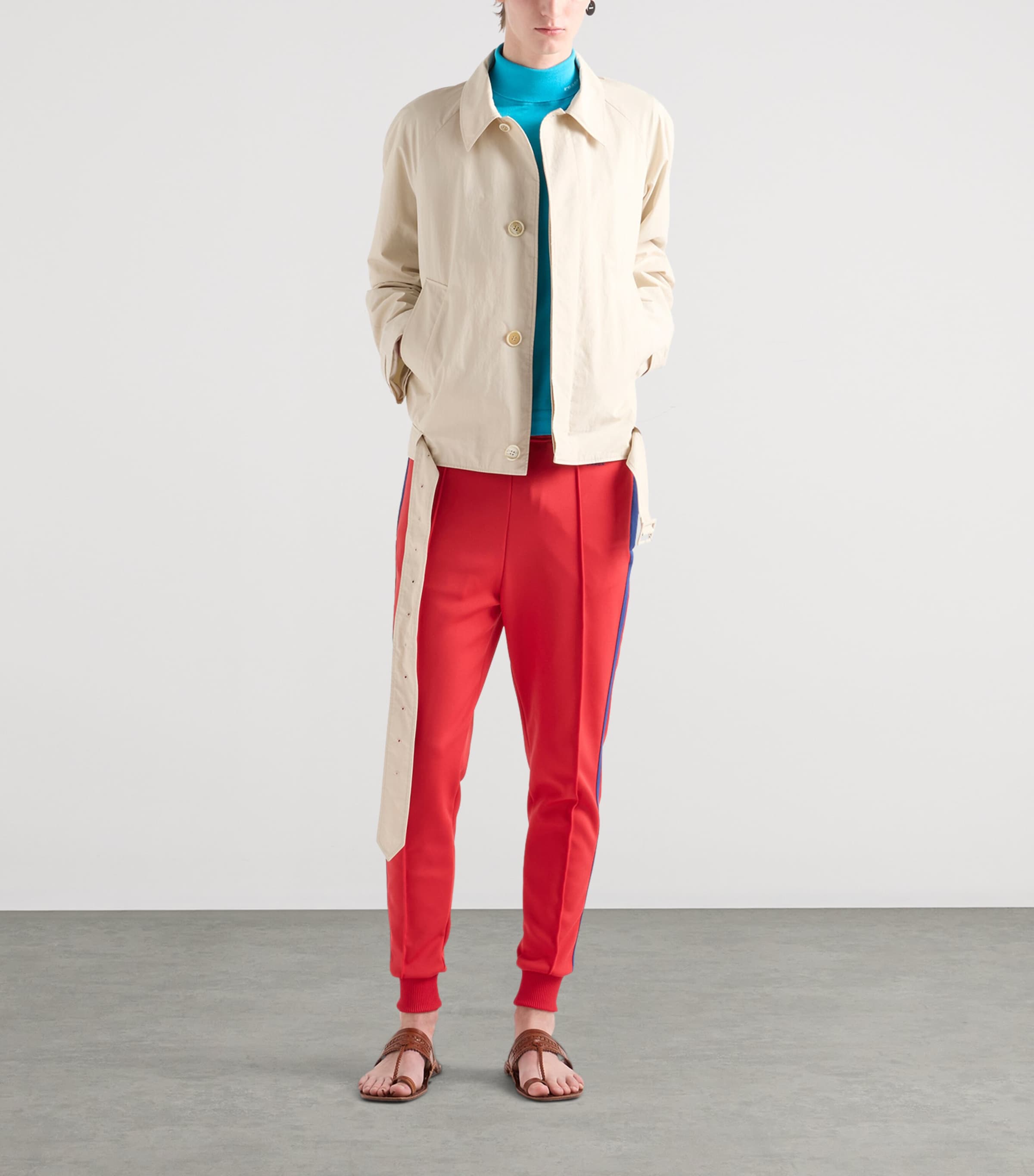 Cotton Belted Jacket F0K74 Image 2