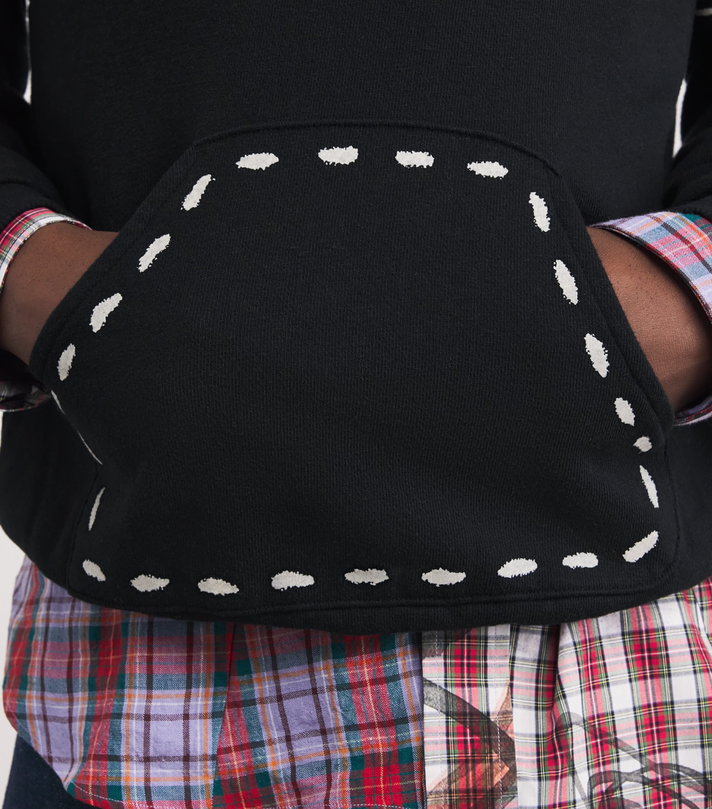 Oversized Marionette Hoodie BLACK Image 6