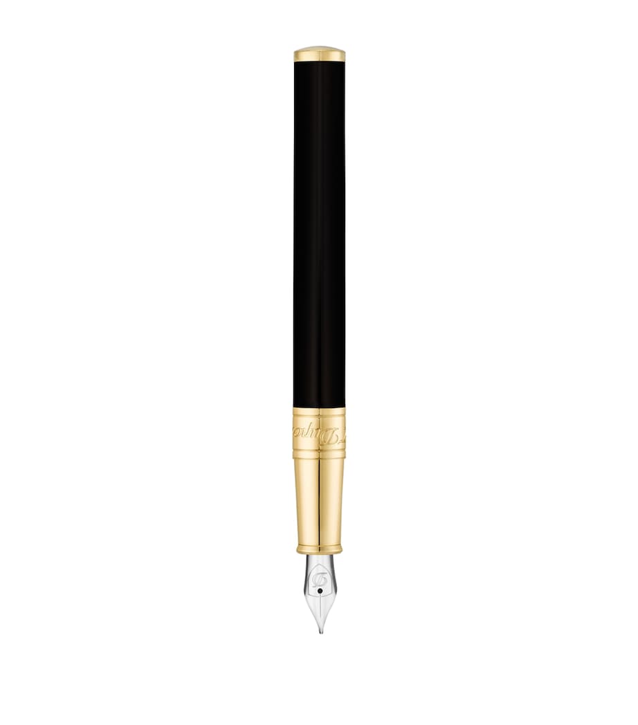 D-Initial Fountain Pen BLACK/GLD Image 1