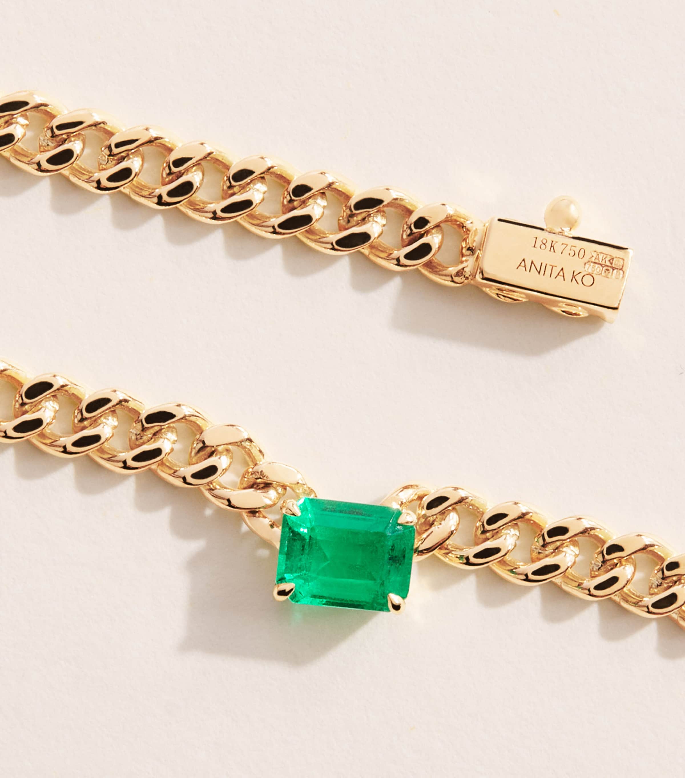 Anita Ko Yellow Gold and Emerald Choker Yellow Gold Image 5