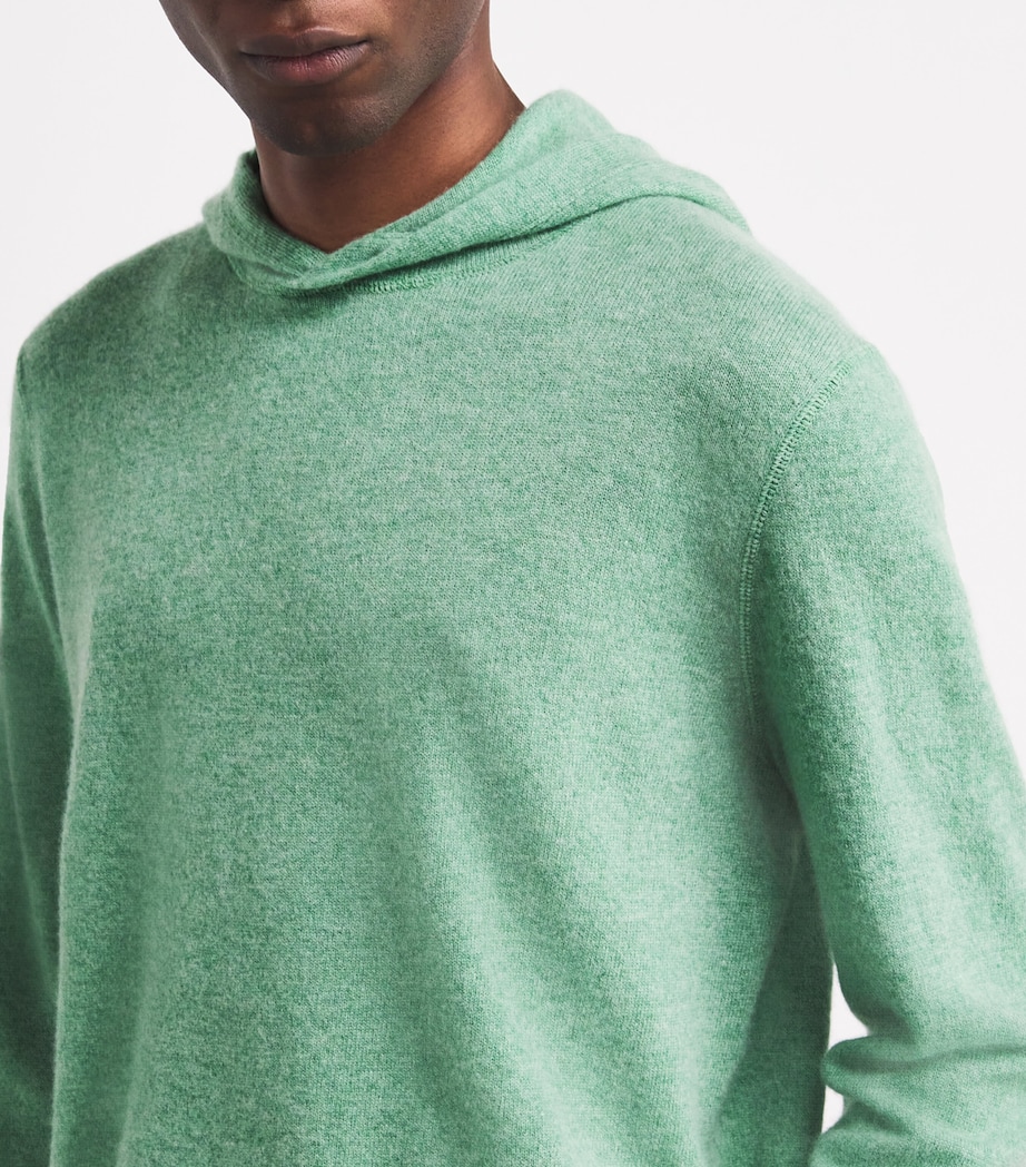 Cashmere Hoodie GREEN Image 6