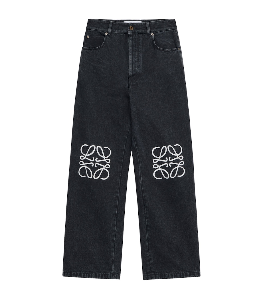 Anagram Baggy Jeans BLACK Image 1