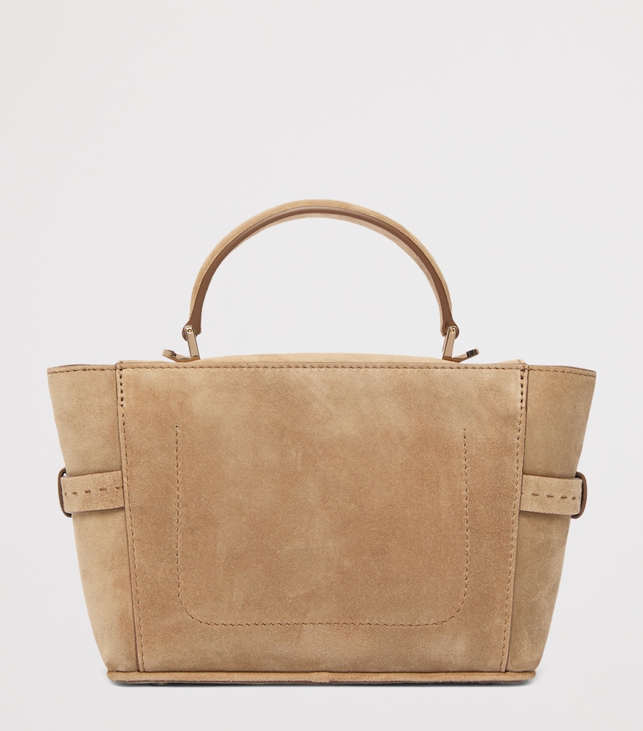 Max Mara Mini Suede Margaux Top-Handle Bag Beige Image 3