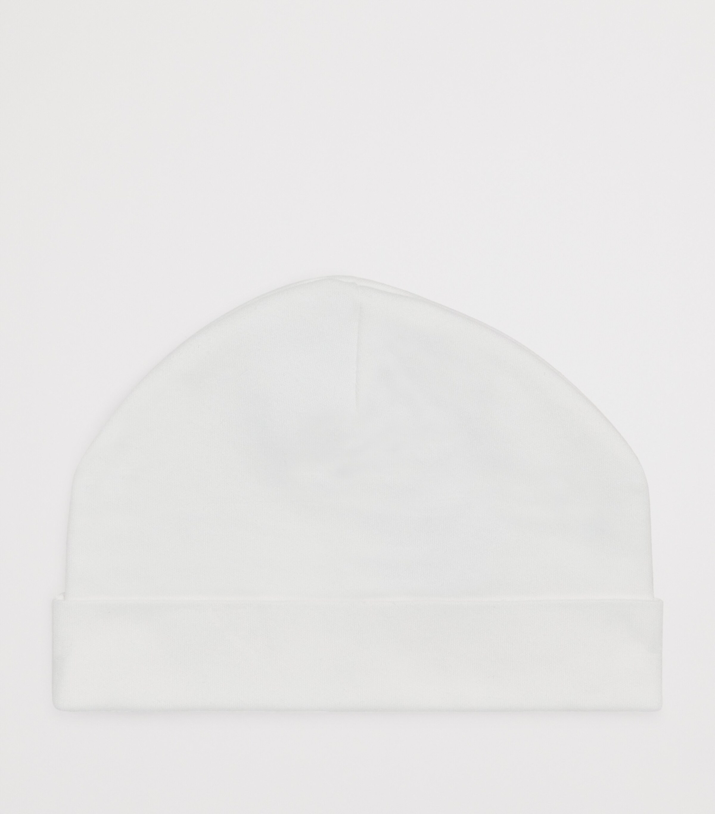PAINT MY DREAMS Cotton Embroidered ‘Q’ Beanie White Image 2