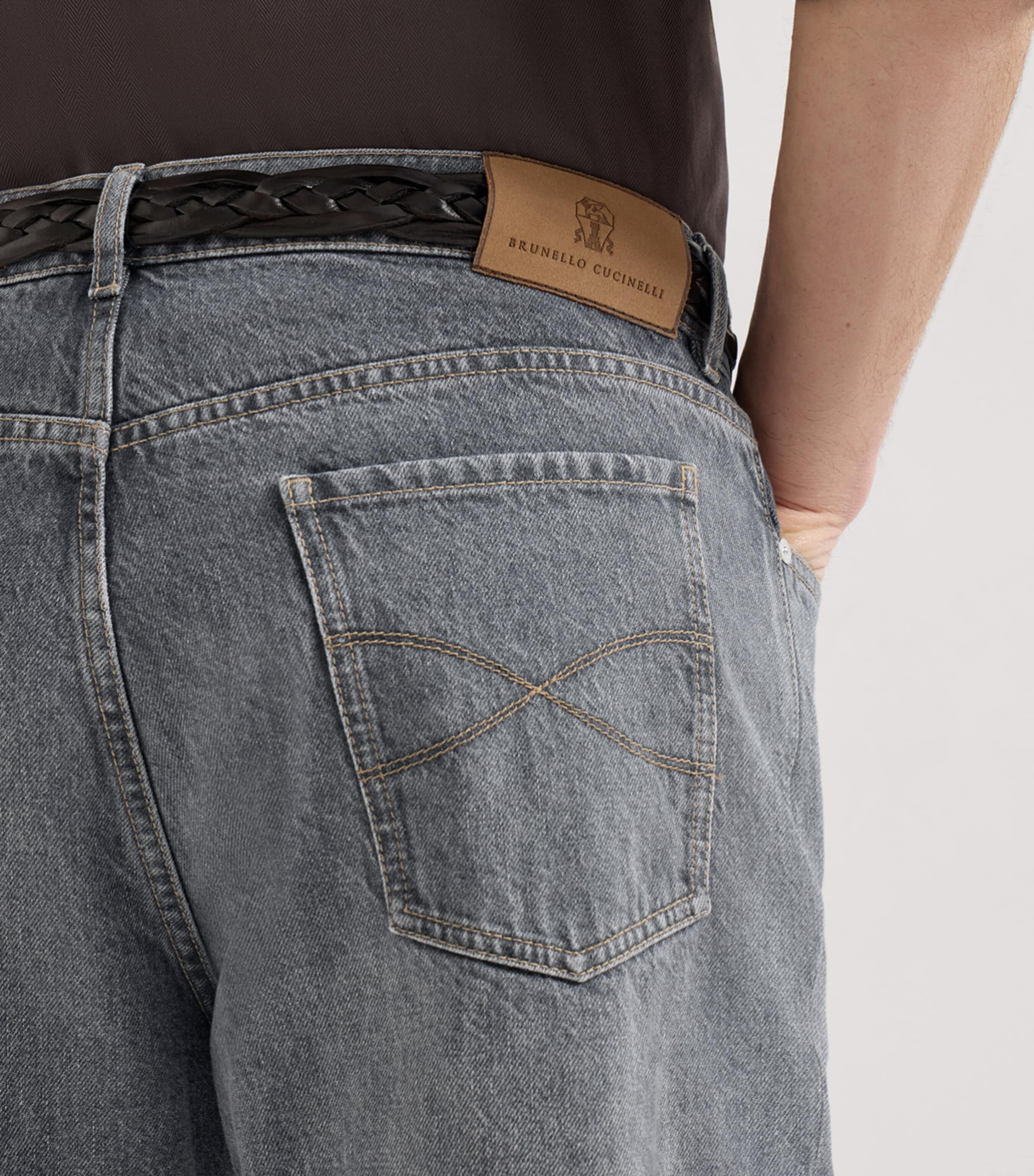 Brunello Cucinelli Grey Iconic Straight Jeans | Harrods DE