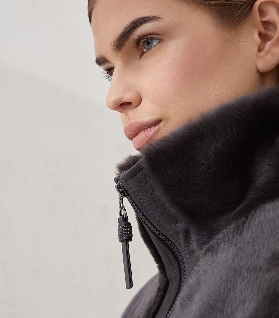 Shearling-Leather Jacket C2126 Image 2
