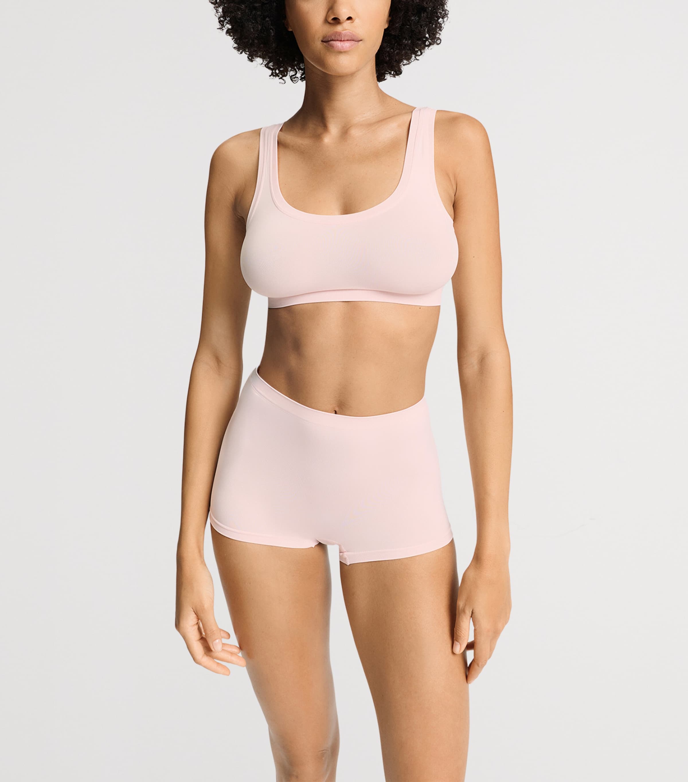 Hanro Womens Touch Feeling Padded Crop Top Rosewater Image 4