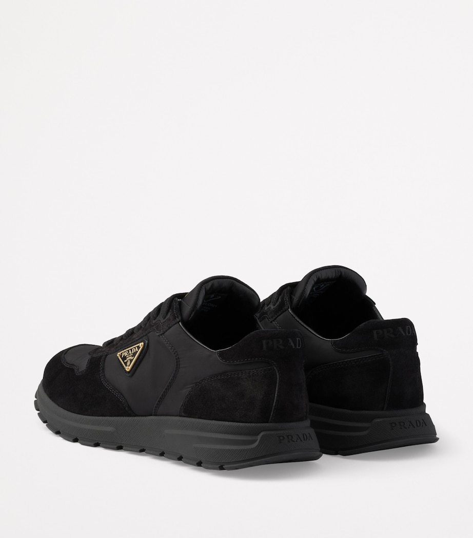 Re-Nylon and Suede Prax 2.0 Low-Top Sneakers F0002 Image 4