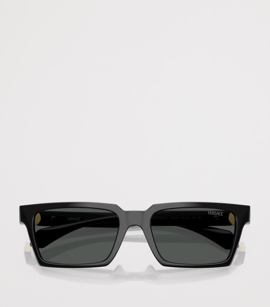 Versace Acetate Rectangular Sunglasses Image 5