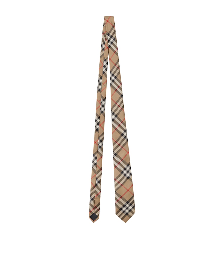 Silk Vintage Check Tie ARCHIVE BEIGE Image 1