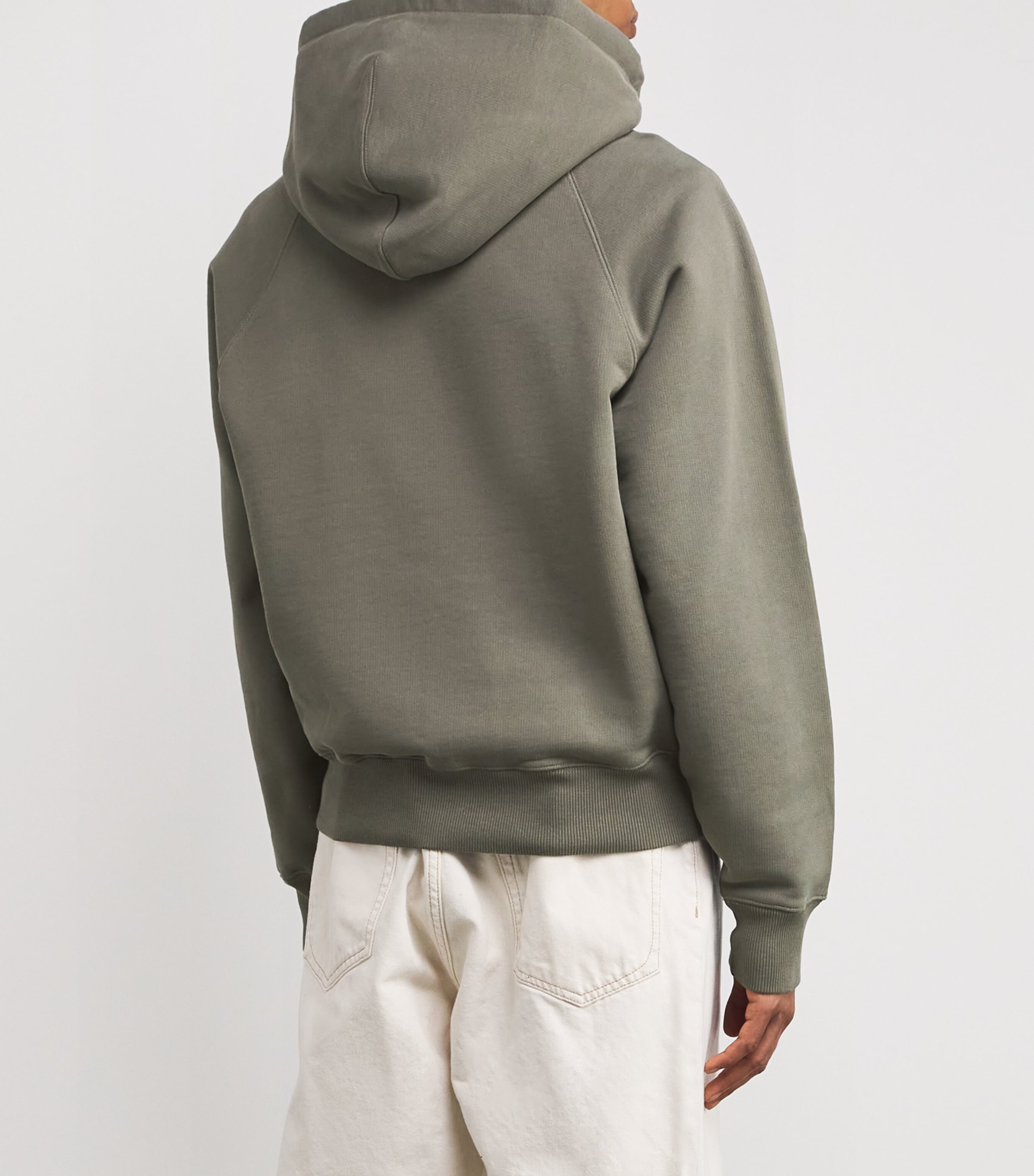 Organic Cotton Ami de Coeur Zip-Up Hoodie GRIS FUME/0953 Image 4