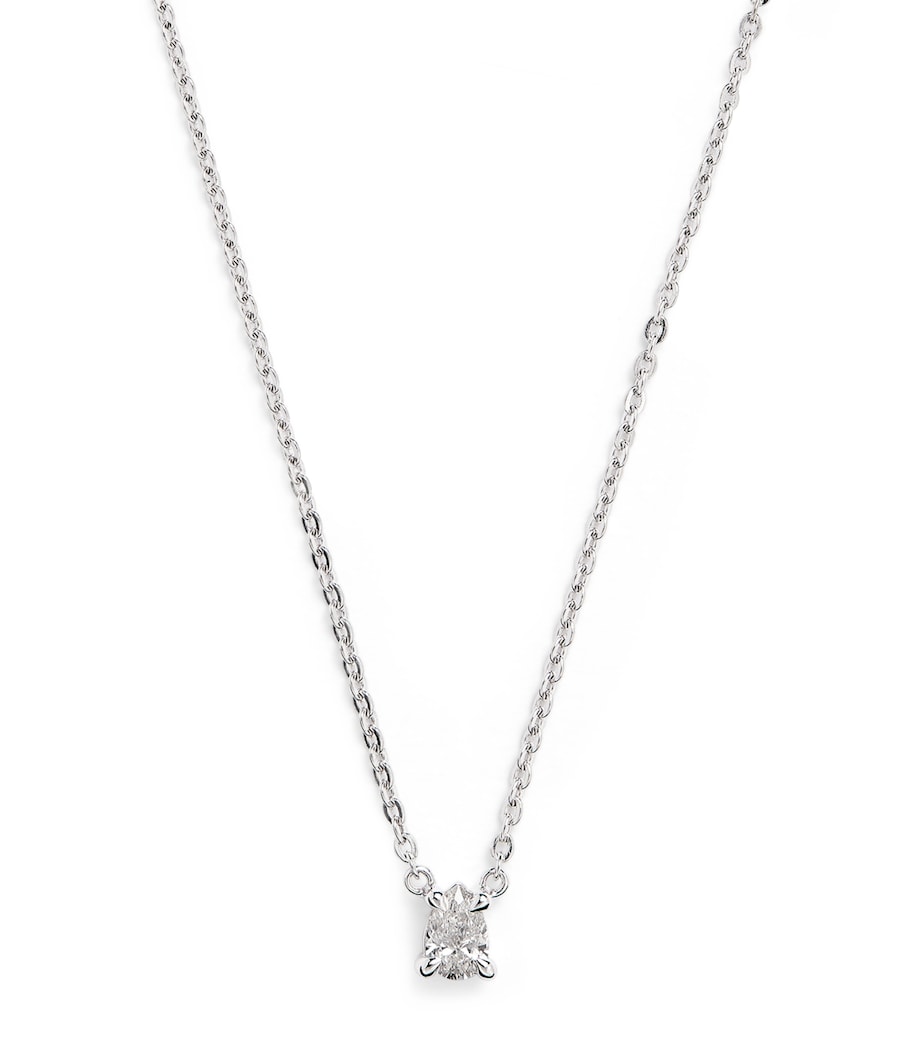 White Gold and Diamond Pendant Necklace (0.25ct) WHITE GOLD Image 1