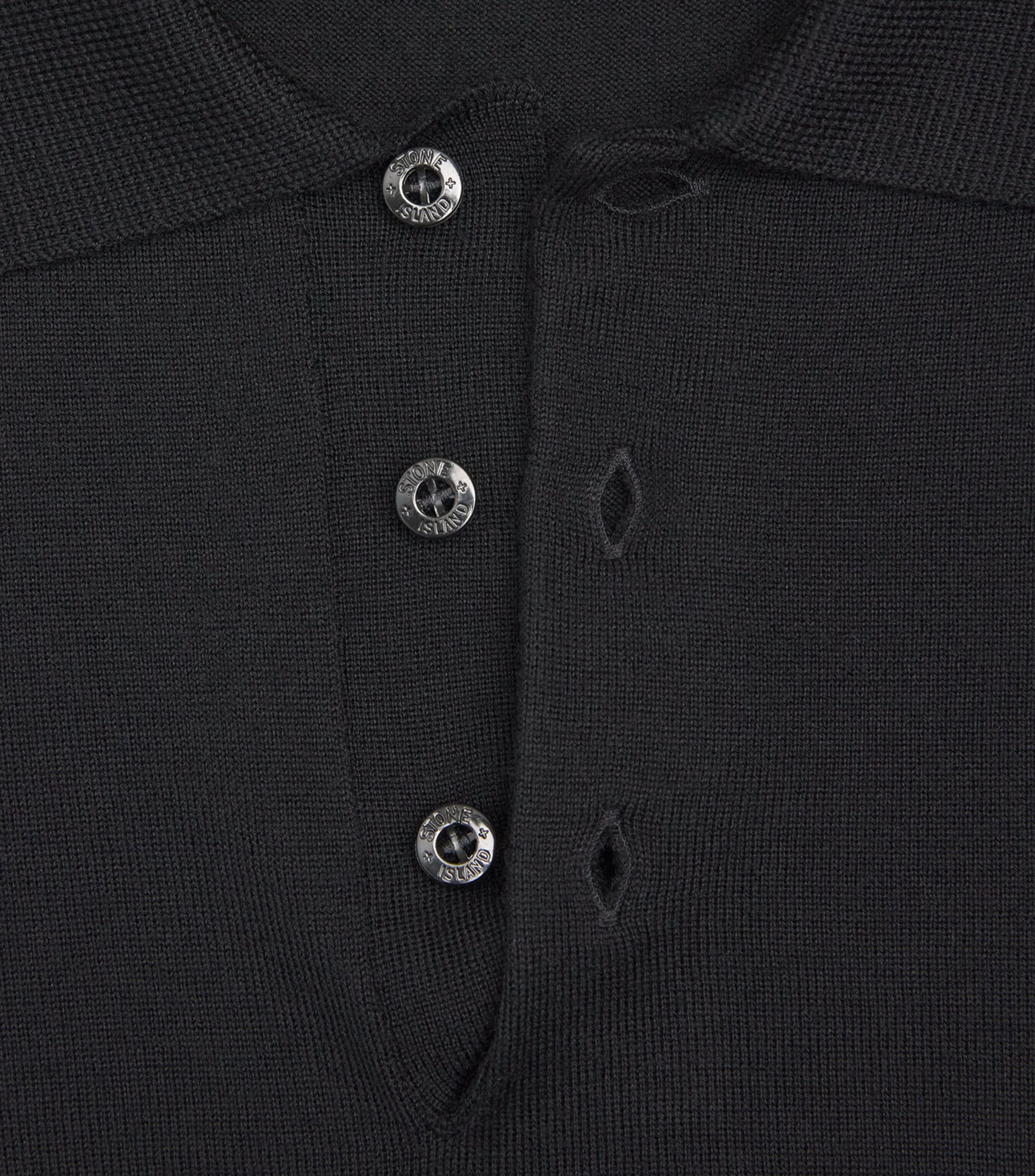 Stone Island Mens Virgin Wool Ghost Polo Sweater Image 6