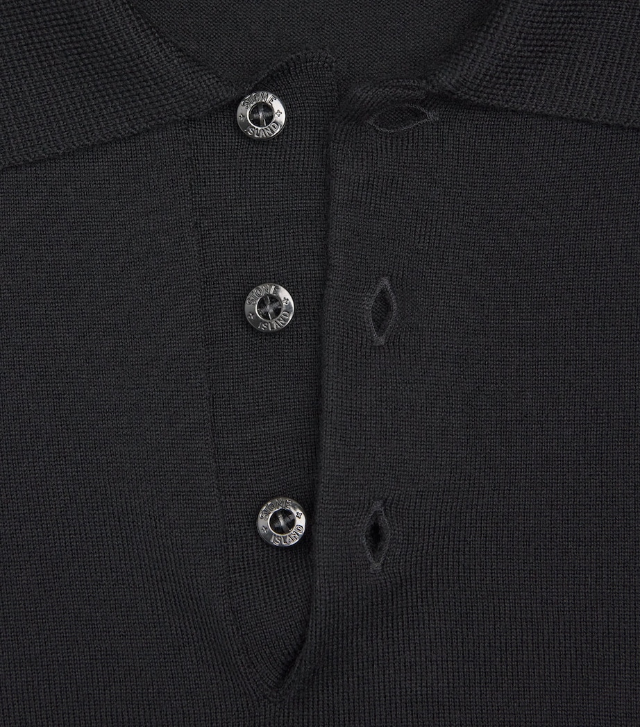 Stone Island Mens Virgin Wool Ghost Polo Sweater Image 6