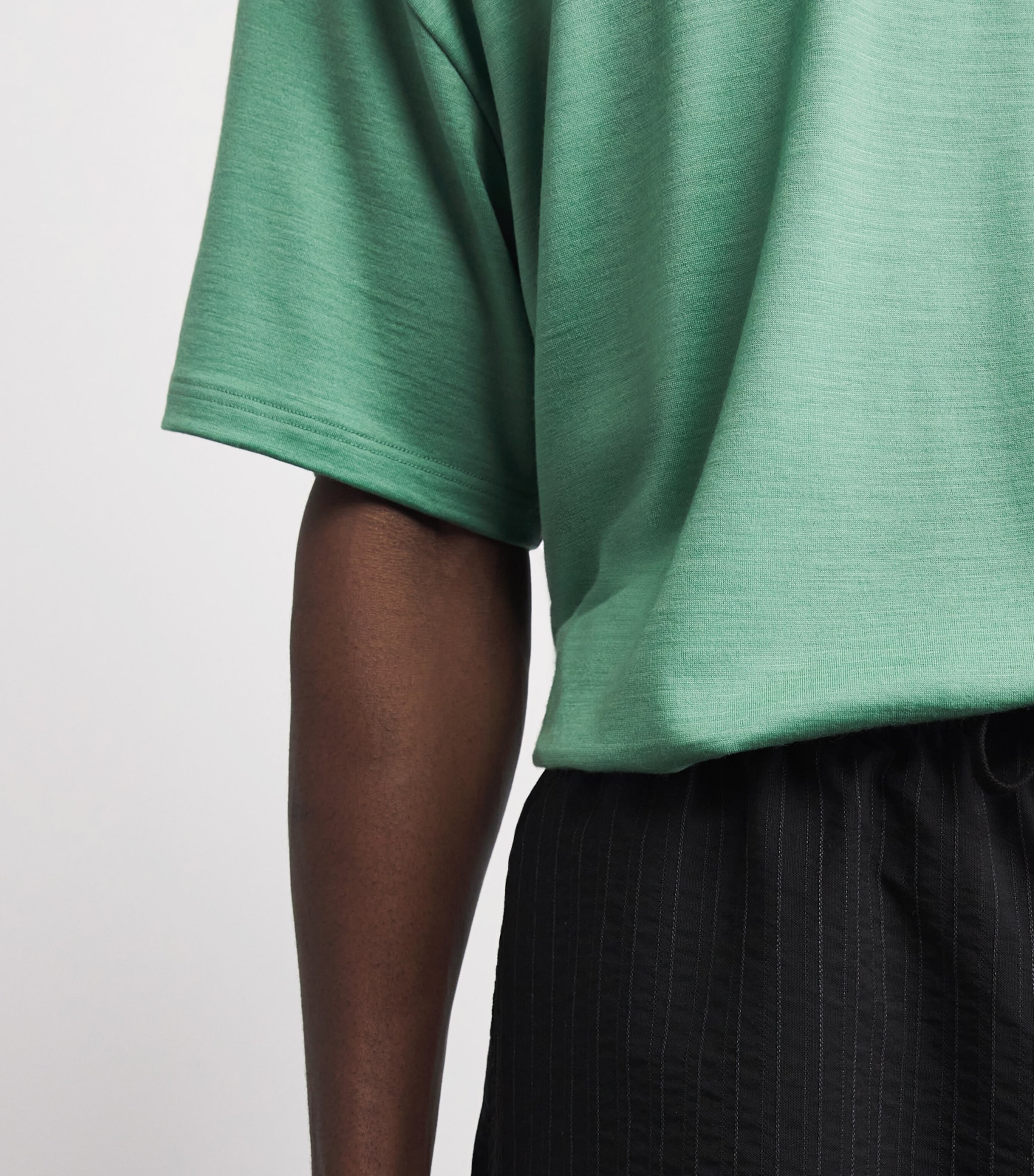 Studio Nicholson Mens Cotton Bric T-Shirt Apple Image 3