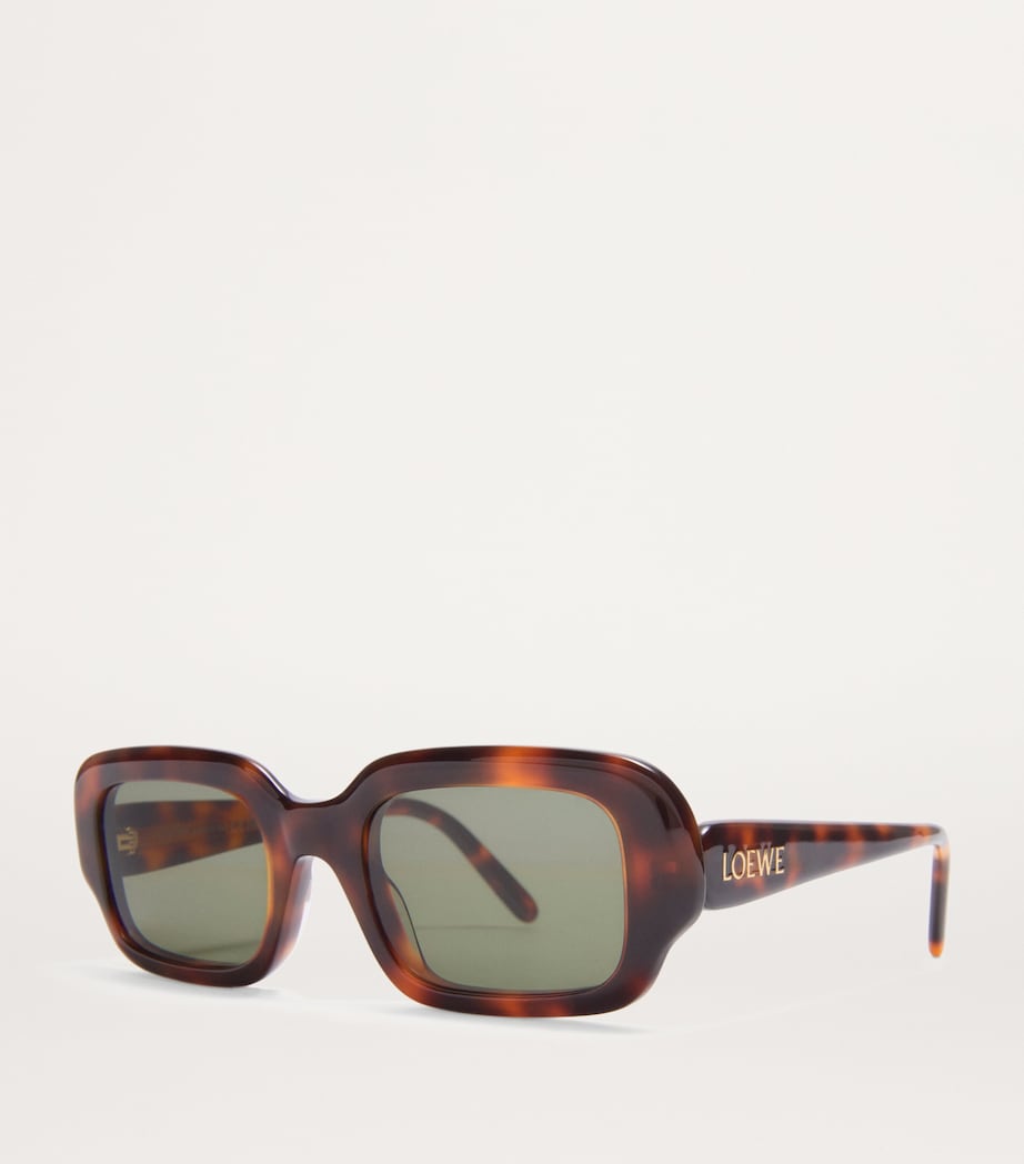 Acetate Rectangular Slim Sunglasses HAVANA Image 2