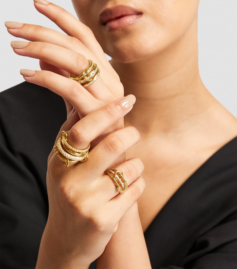 Yellow Gold and Diamond Sonny Ring YELLOW GOLD Image 4