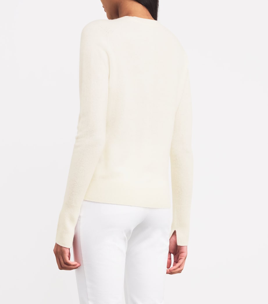 Cashmere Round-Neck Sweater IVORY Image 4