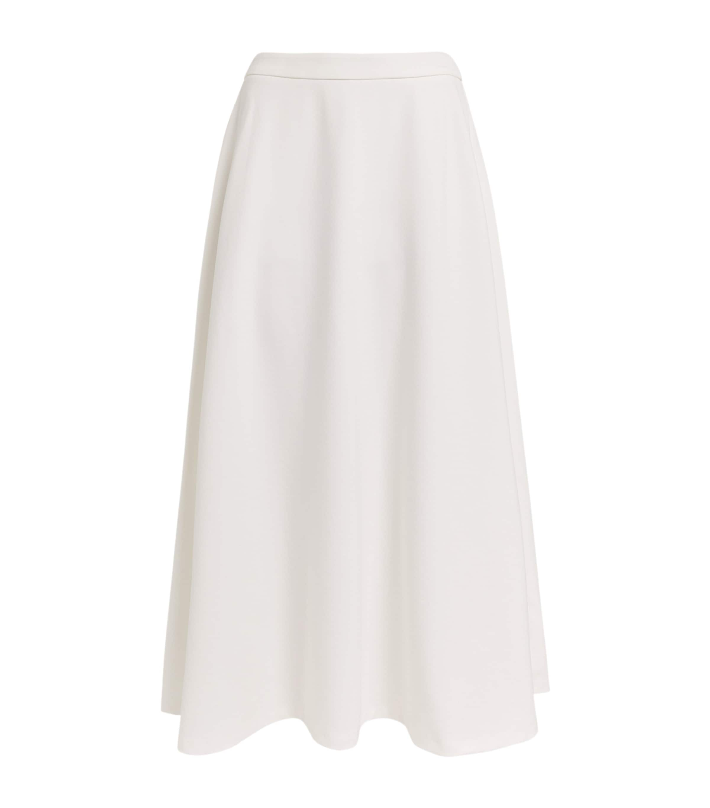 Staud Lighthouse Midi Skirt In White