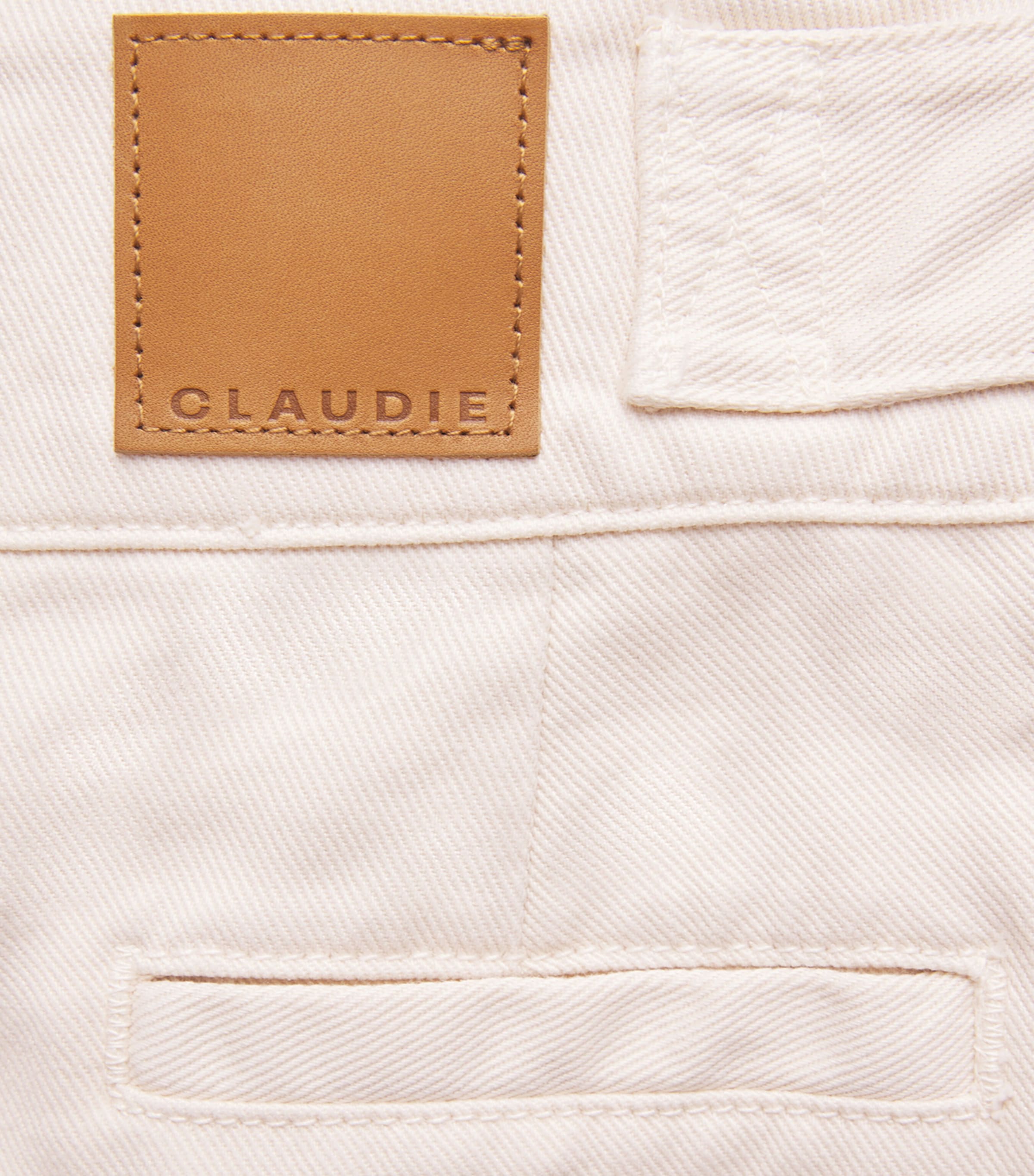 Claudie Pierlot Womens Sailor Wide-Leg Jeans Light Beige Denim Image 6