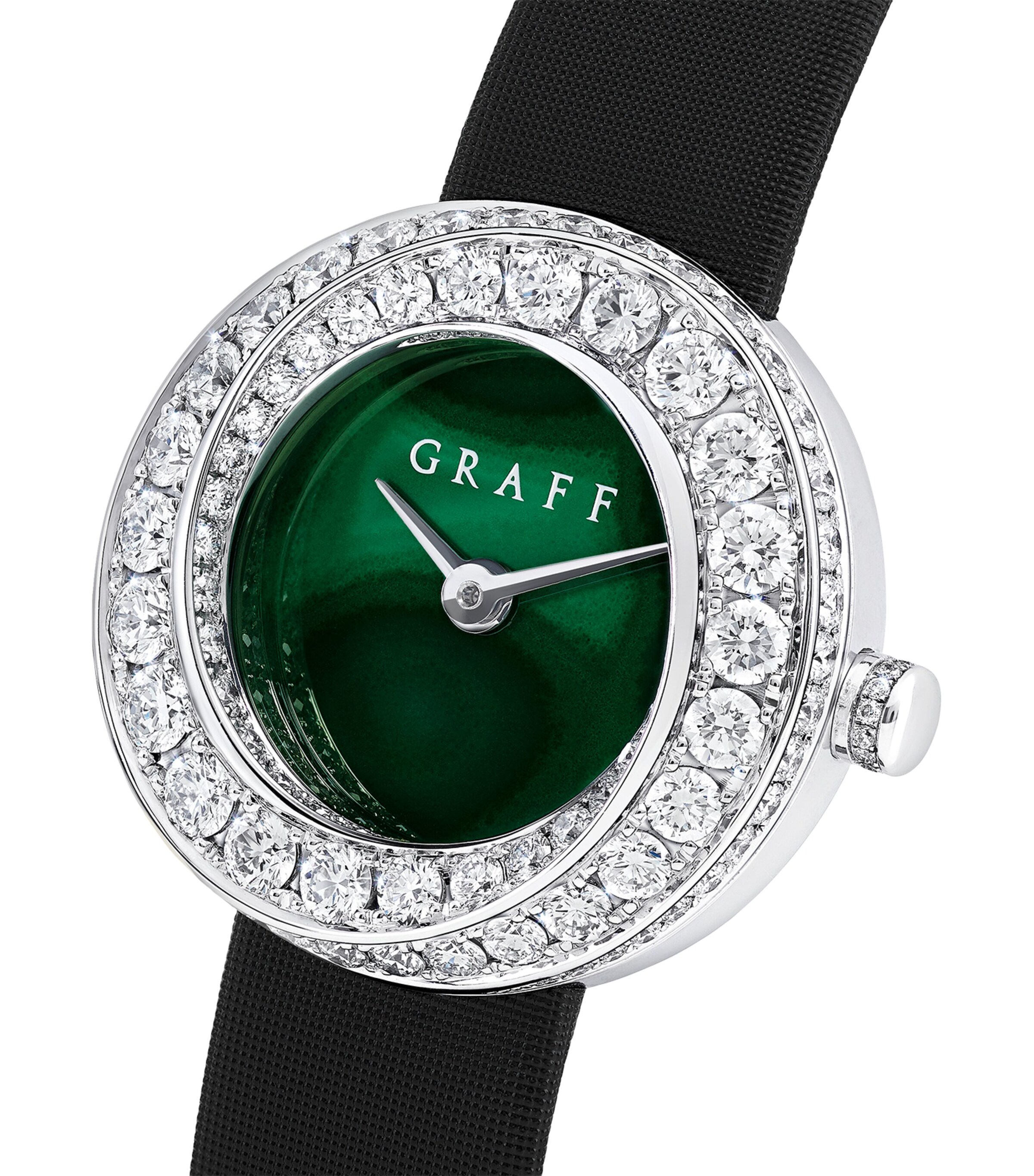 White Gold and Diamond Spiral Watch 23mm WHITE GOLD Image 2