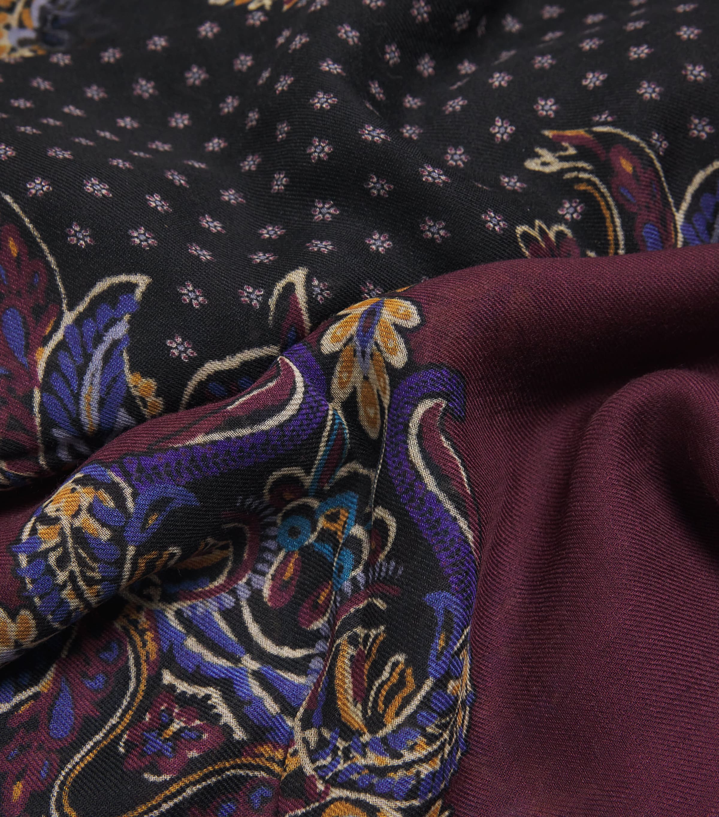 Cashmere Paisley Scarf X0810 Image 4