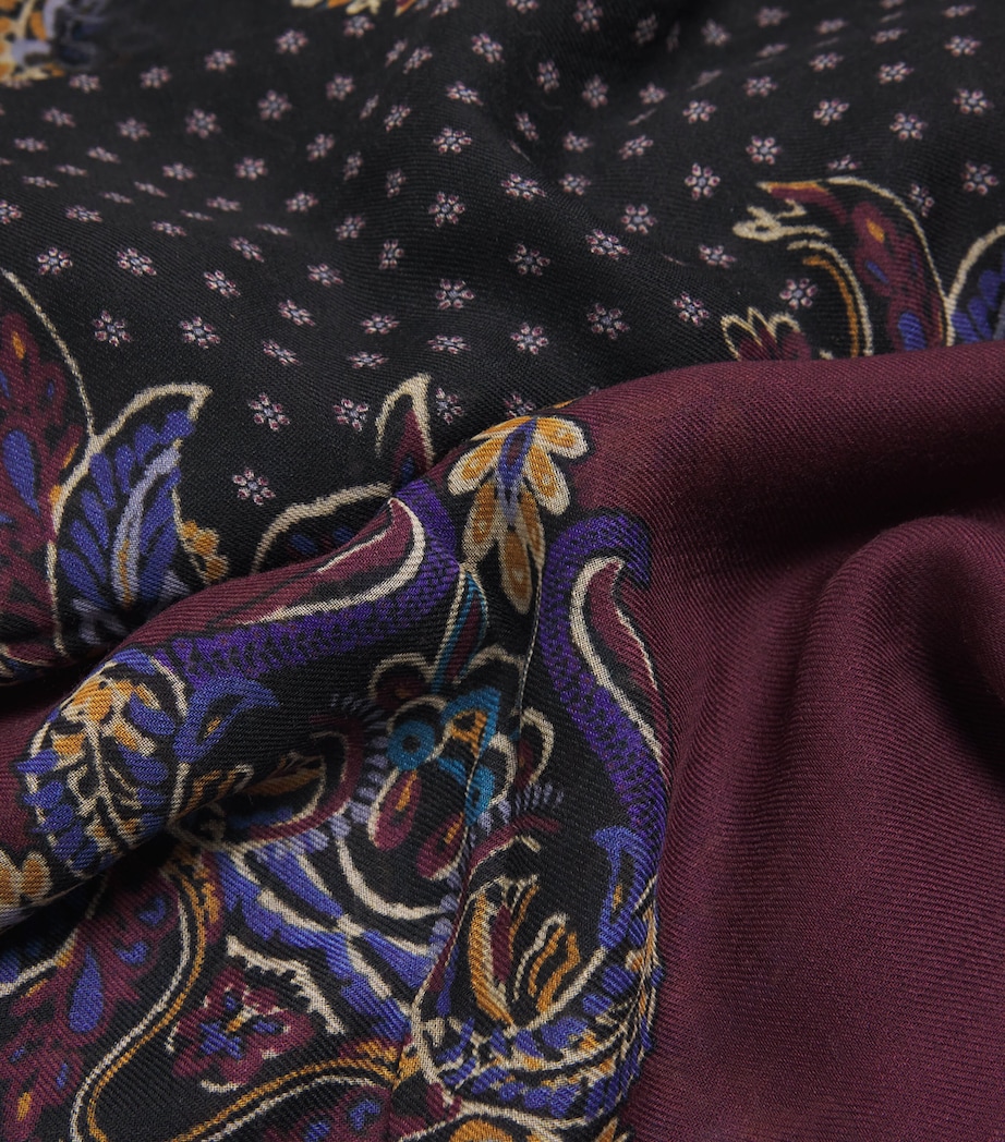 Cashmere Paisley Scarf X0810 Image 4