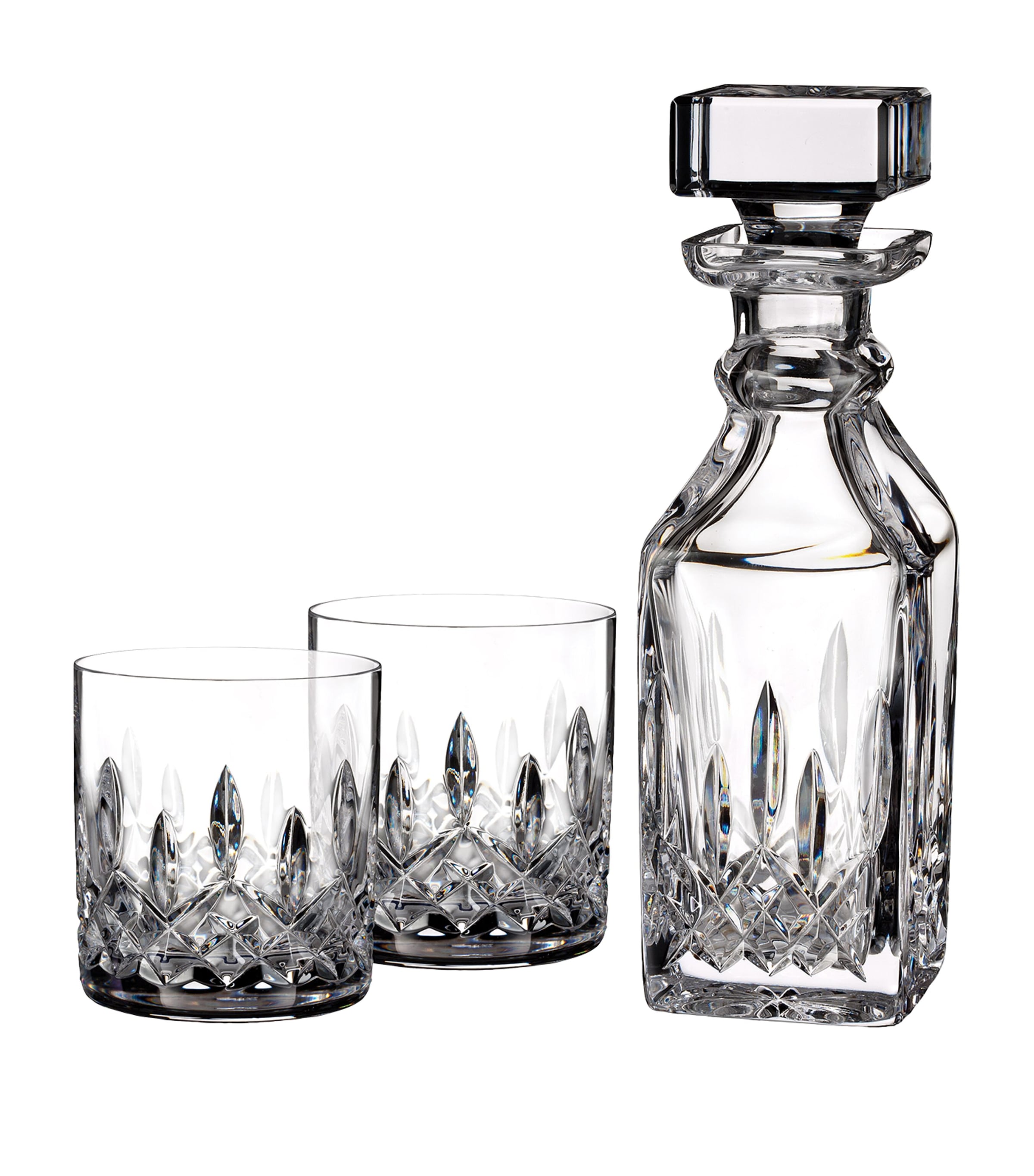 Waterford Lismore Connoisseur Decanter And Tumblers Set In Clear