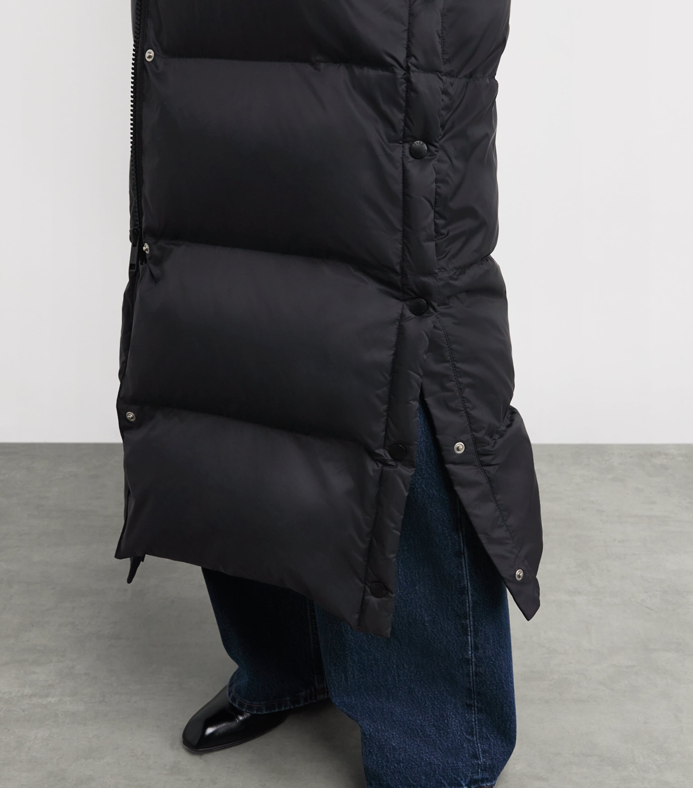 Down Fur-Trim Extra-Long Puffer Jacket C99 Image 5