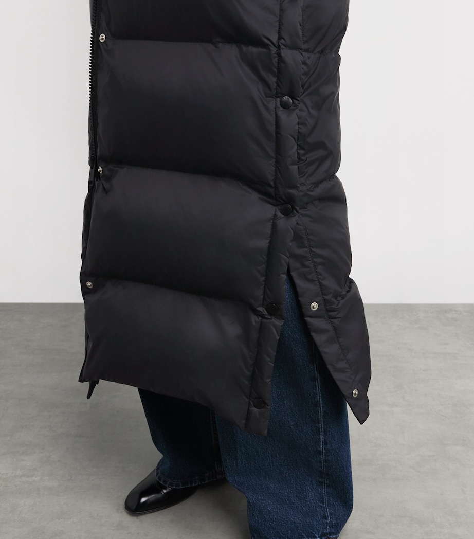 Down Fur-Trim Extra-Long Puffer Jacket C99 Image 5