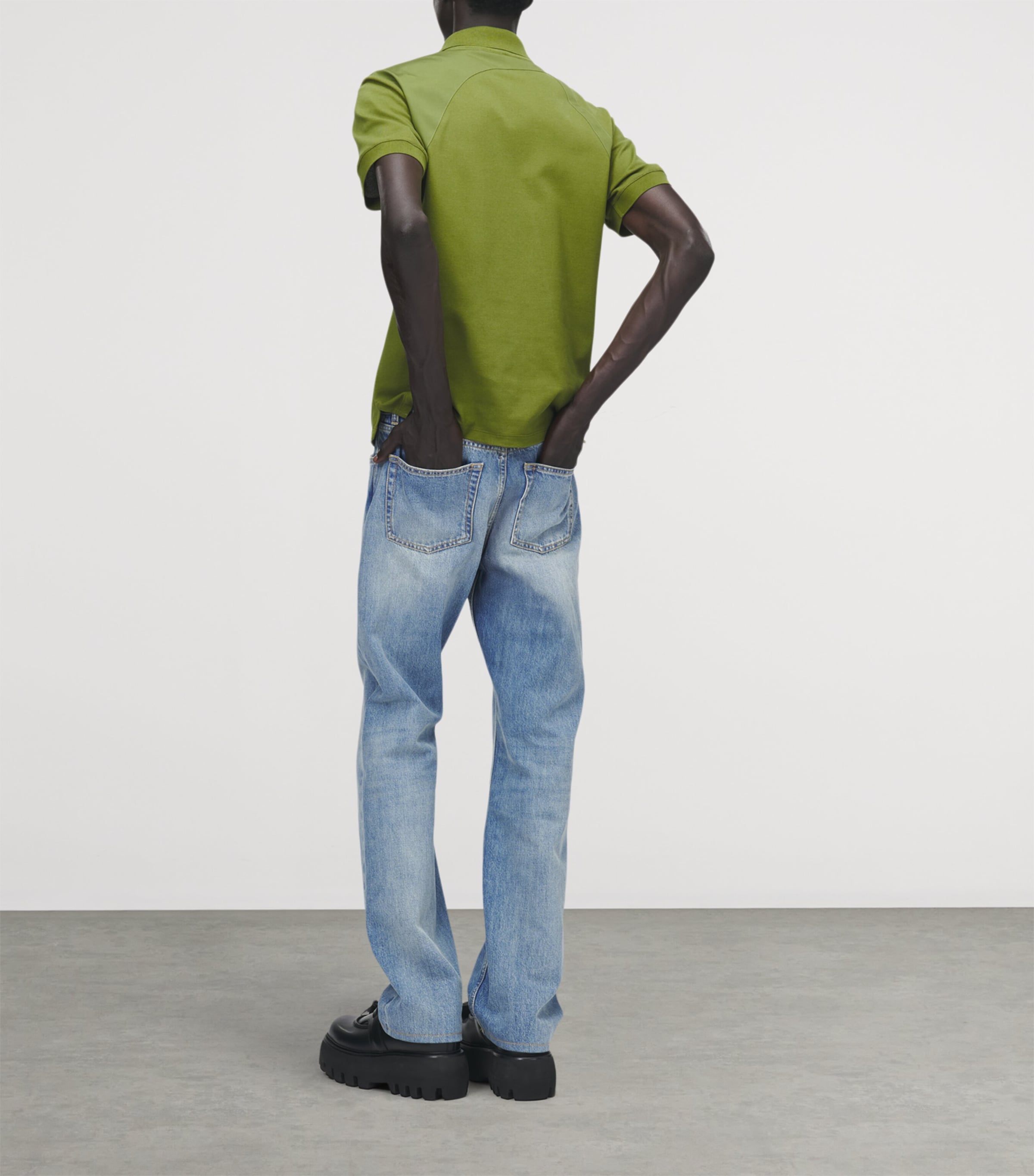 Cotton Harness Polo Shirt 3450 Image 4