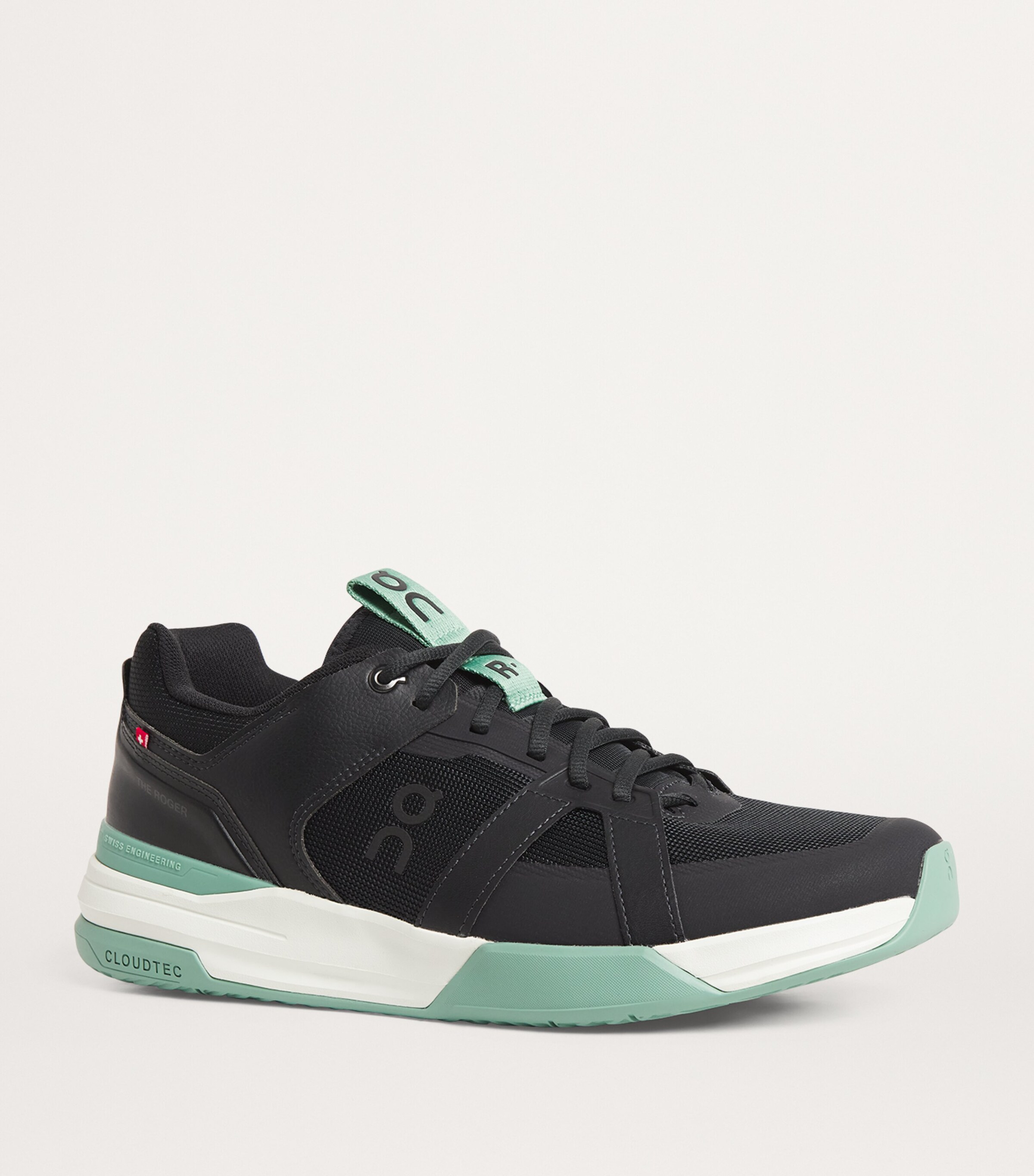 x Roger Federer The Roger Clubhouse Pro Trainers BLACK | GREEN Image 5