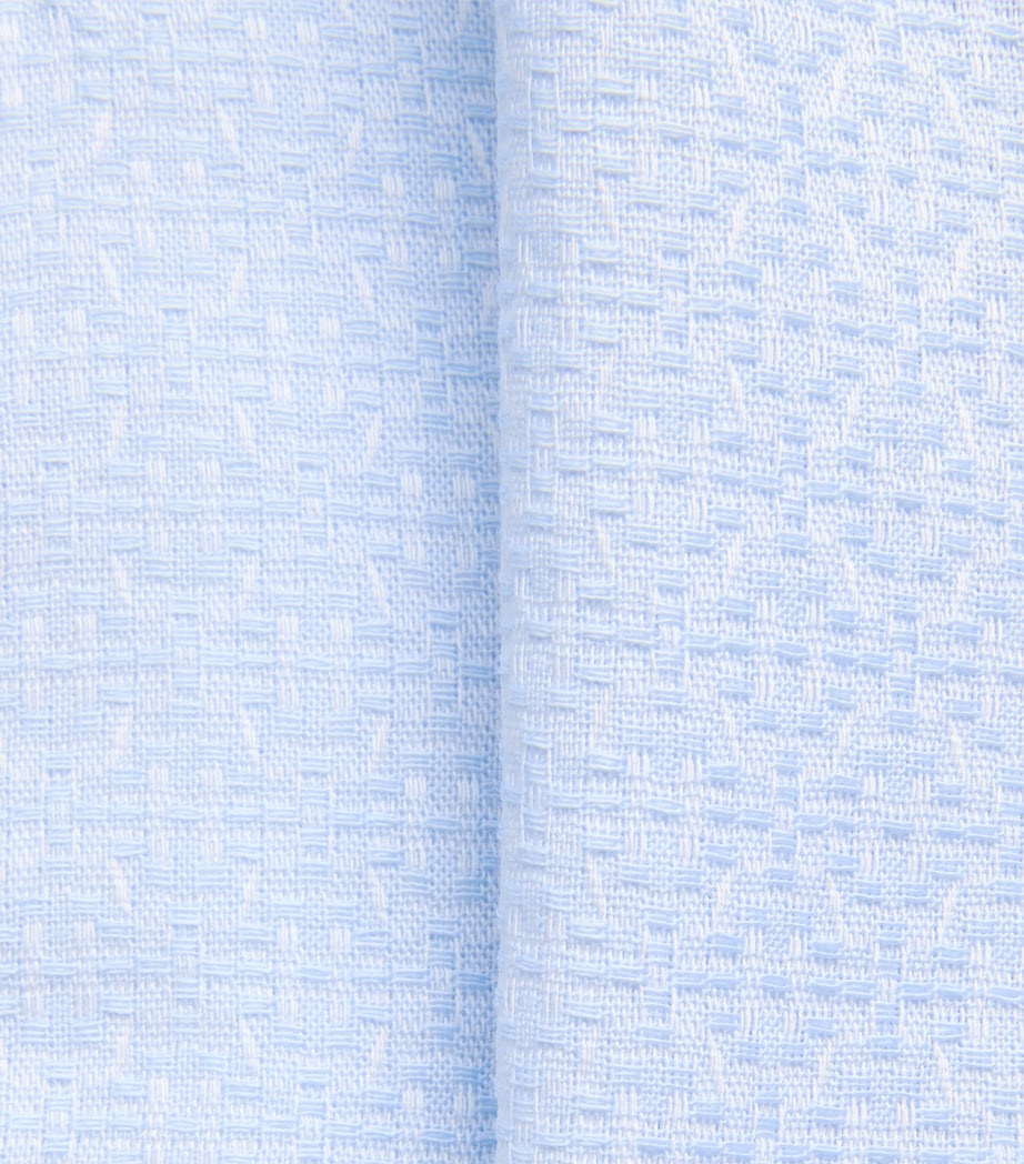 Samsøe Samsøe Mens Organic Cotton Jacquard Saoscar Shirt Windsurfer Tile Image 6