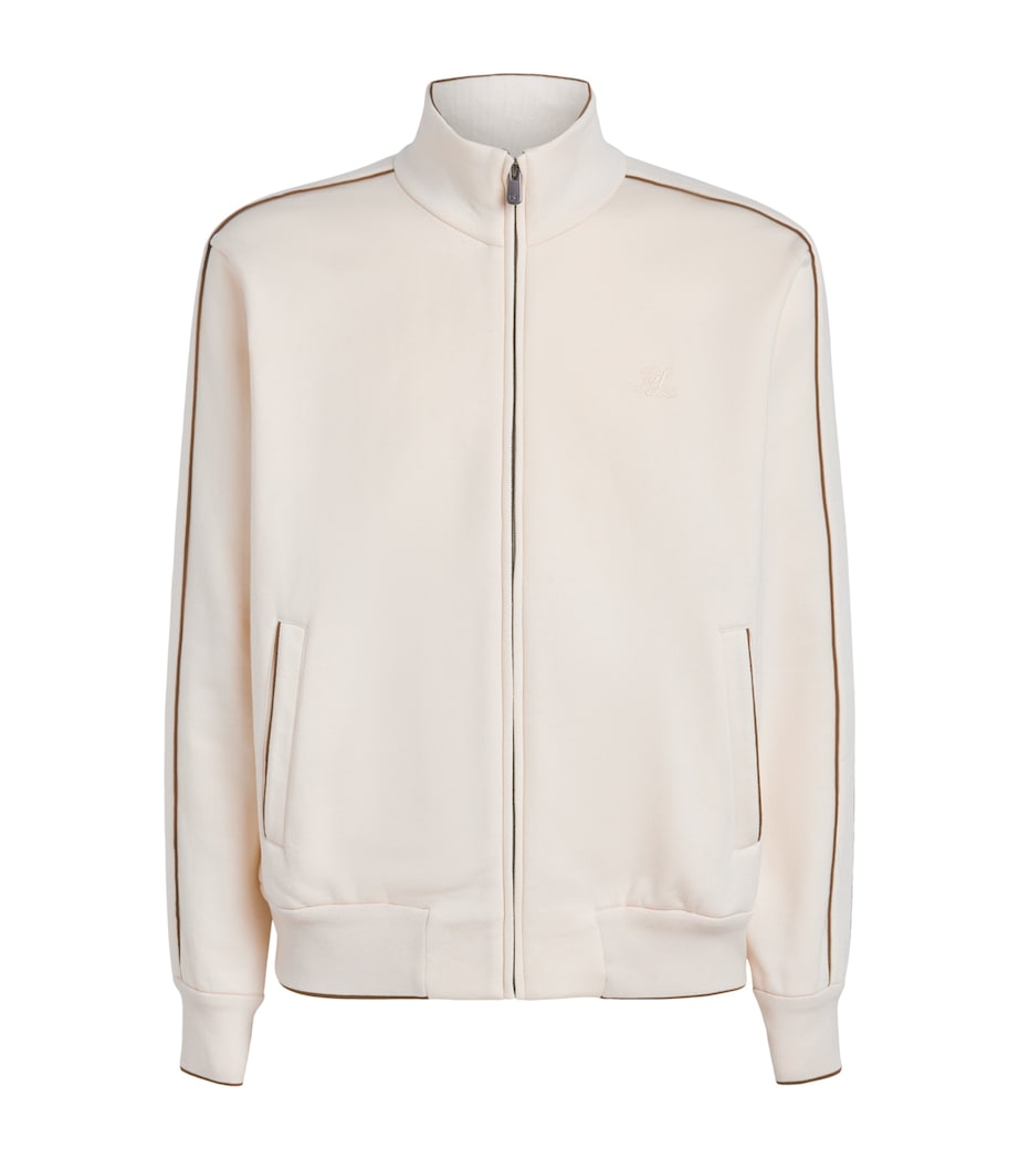 Ralph Lauren Purple Label Mens x Wimbledon Cotton-Cashmere Sweatshirt Cream Image 1