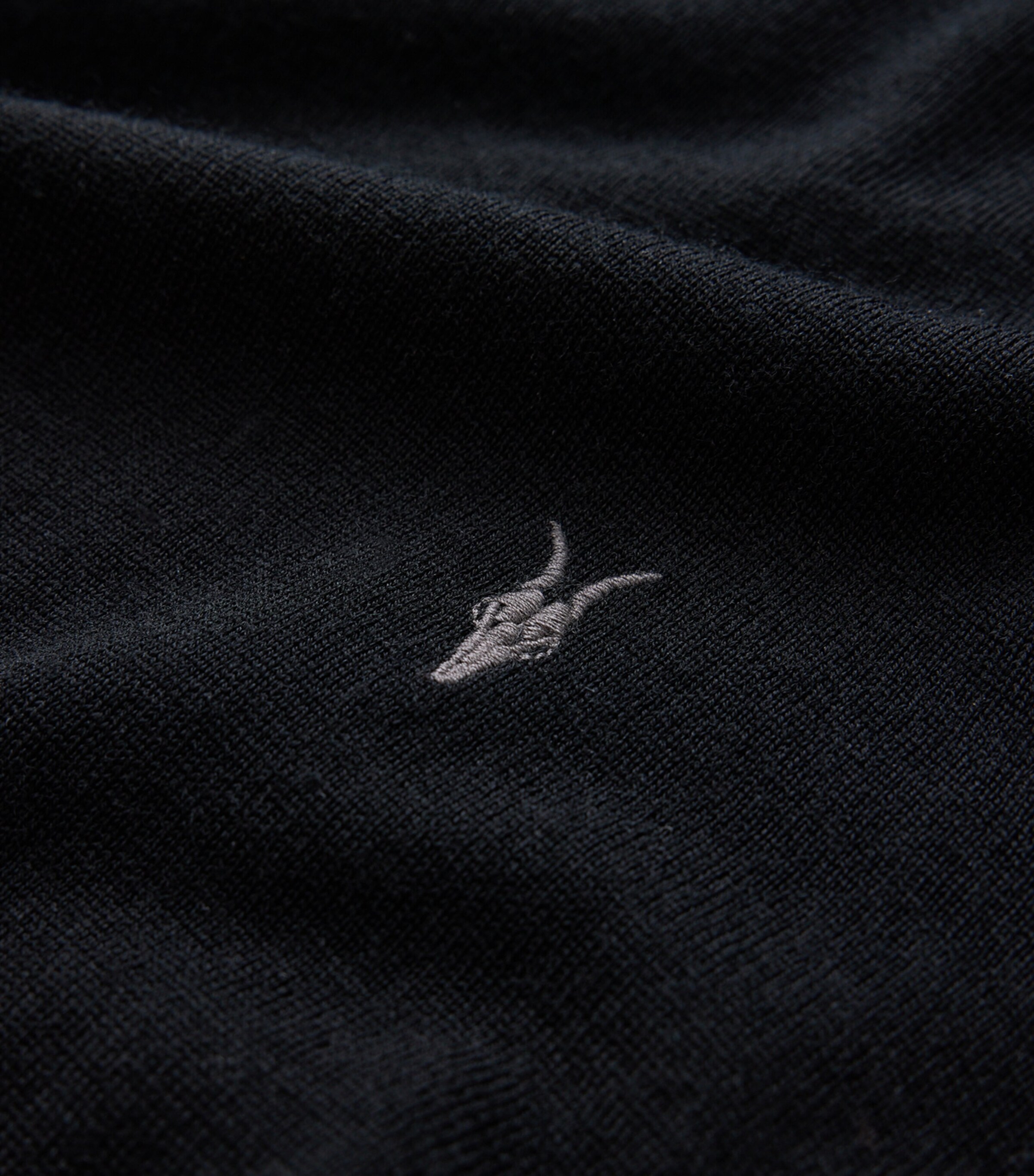 Merino Wool Mode Sweater BLACK Image 8