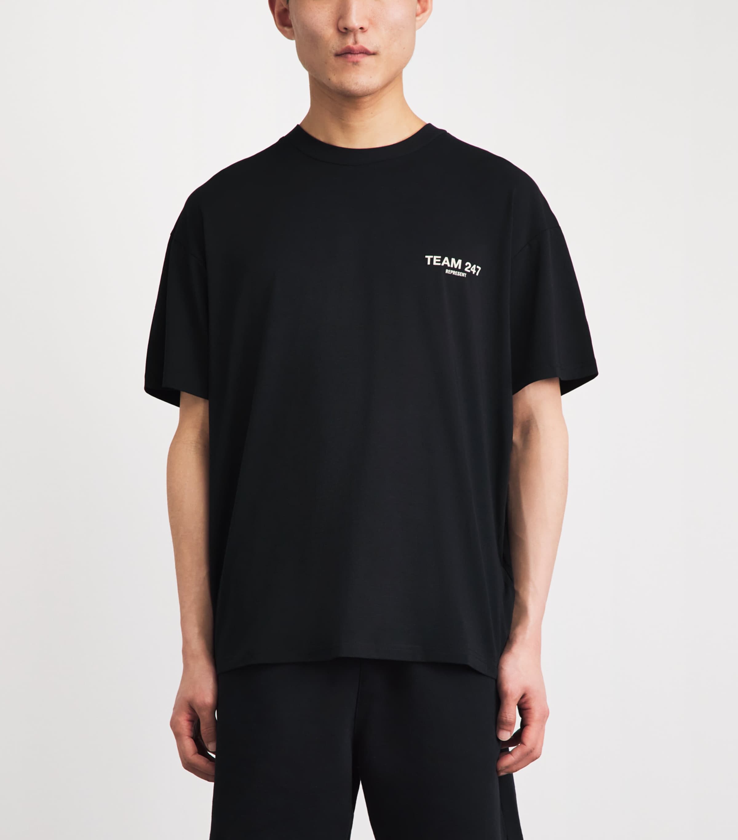 Represent 247 Mens Team 247 T-Shirt Jet Black Image 4