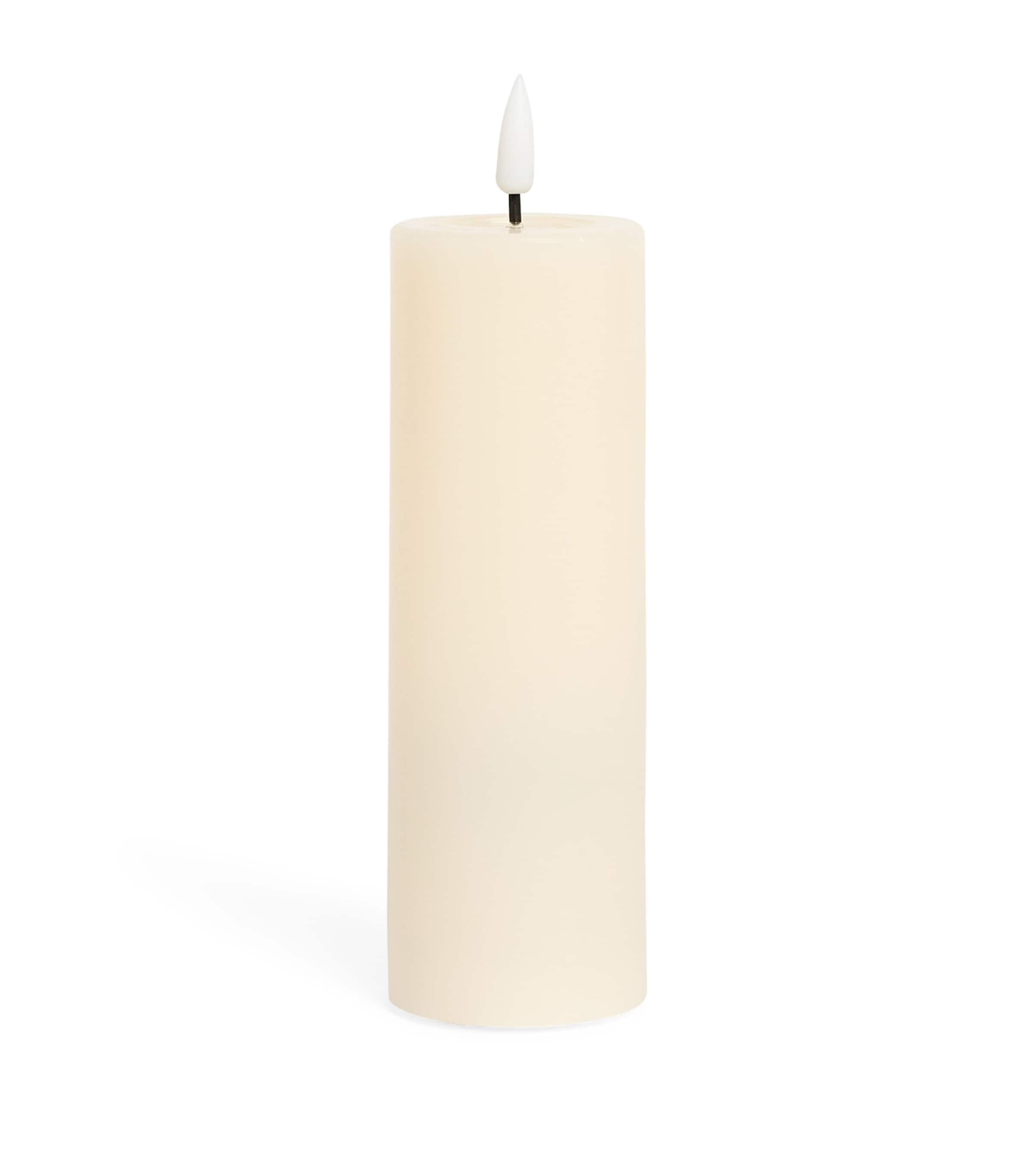 Deluxe Homeart LED Pillar Candle (15cm) Cream Image 1