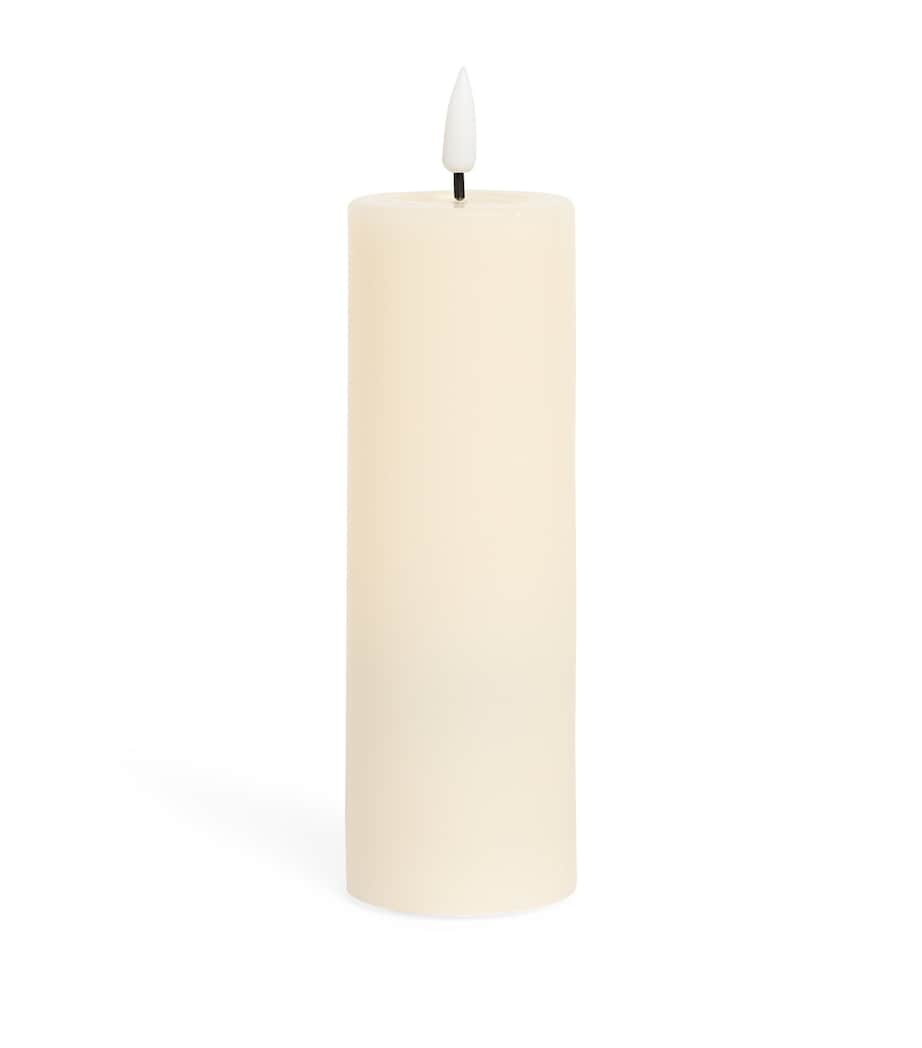 Deluxe Homeart LED Pillar Candle (15cm) Cream Image 1