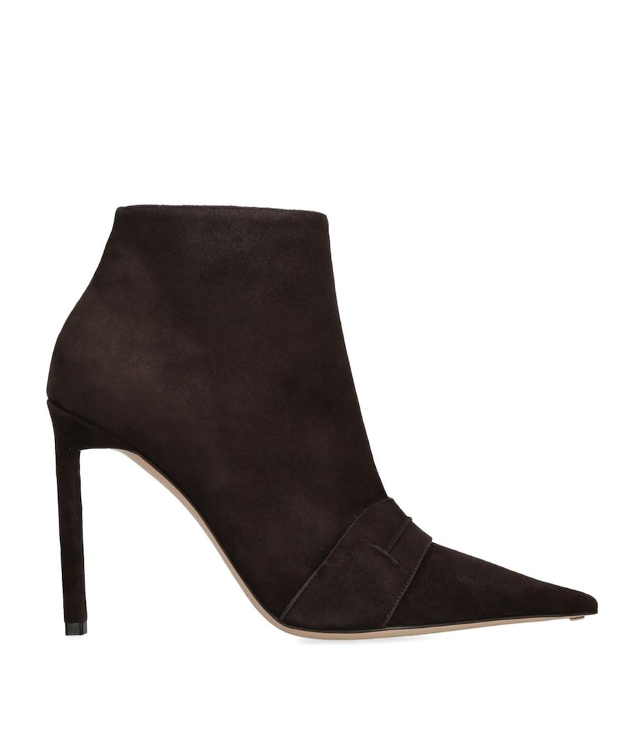 Suede Eve Ankle Boots 105 DARK BROWN Image 1