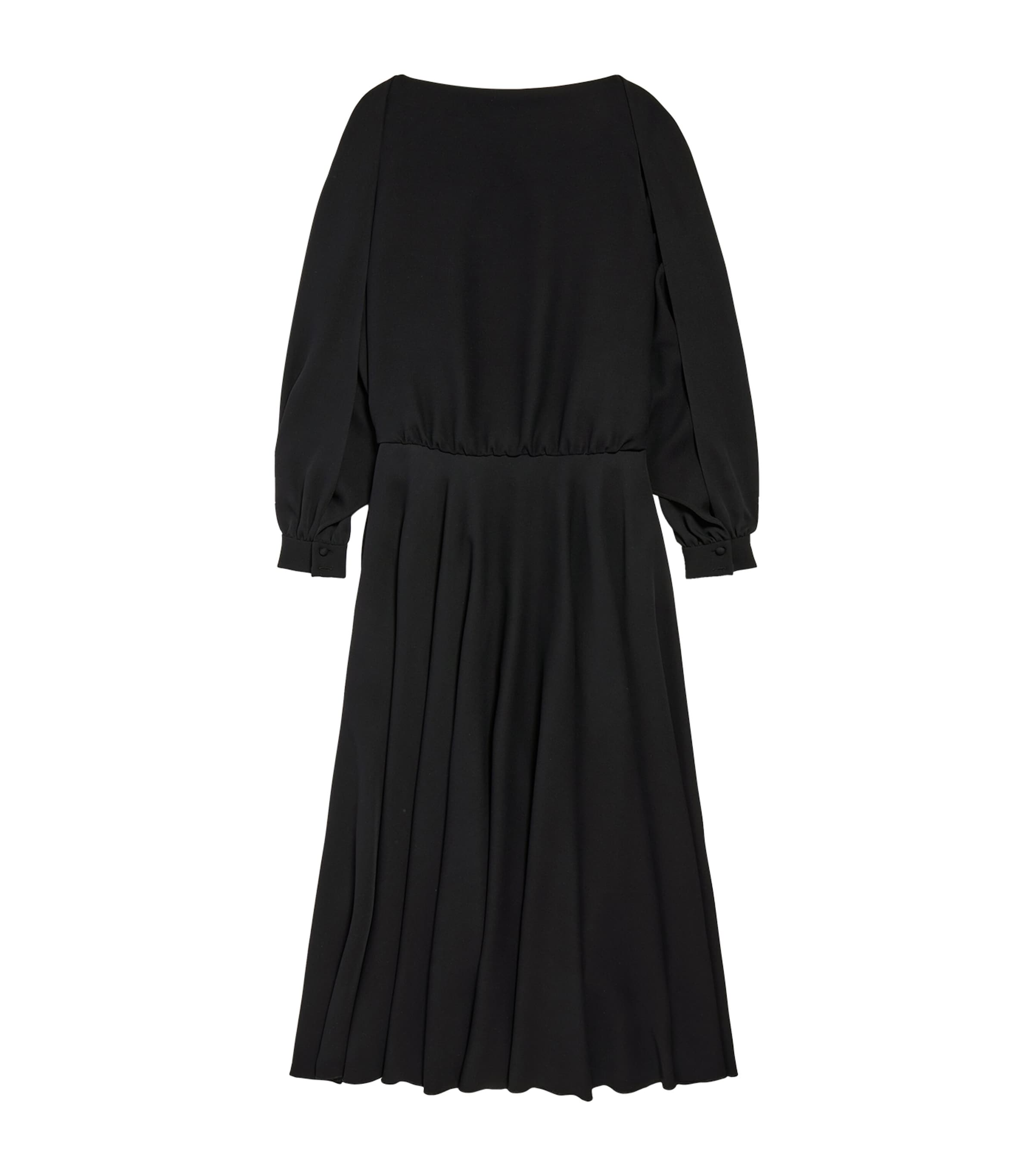 Balenciaga Womens Silk-Wool Balloon Maxi Dress Image 1