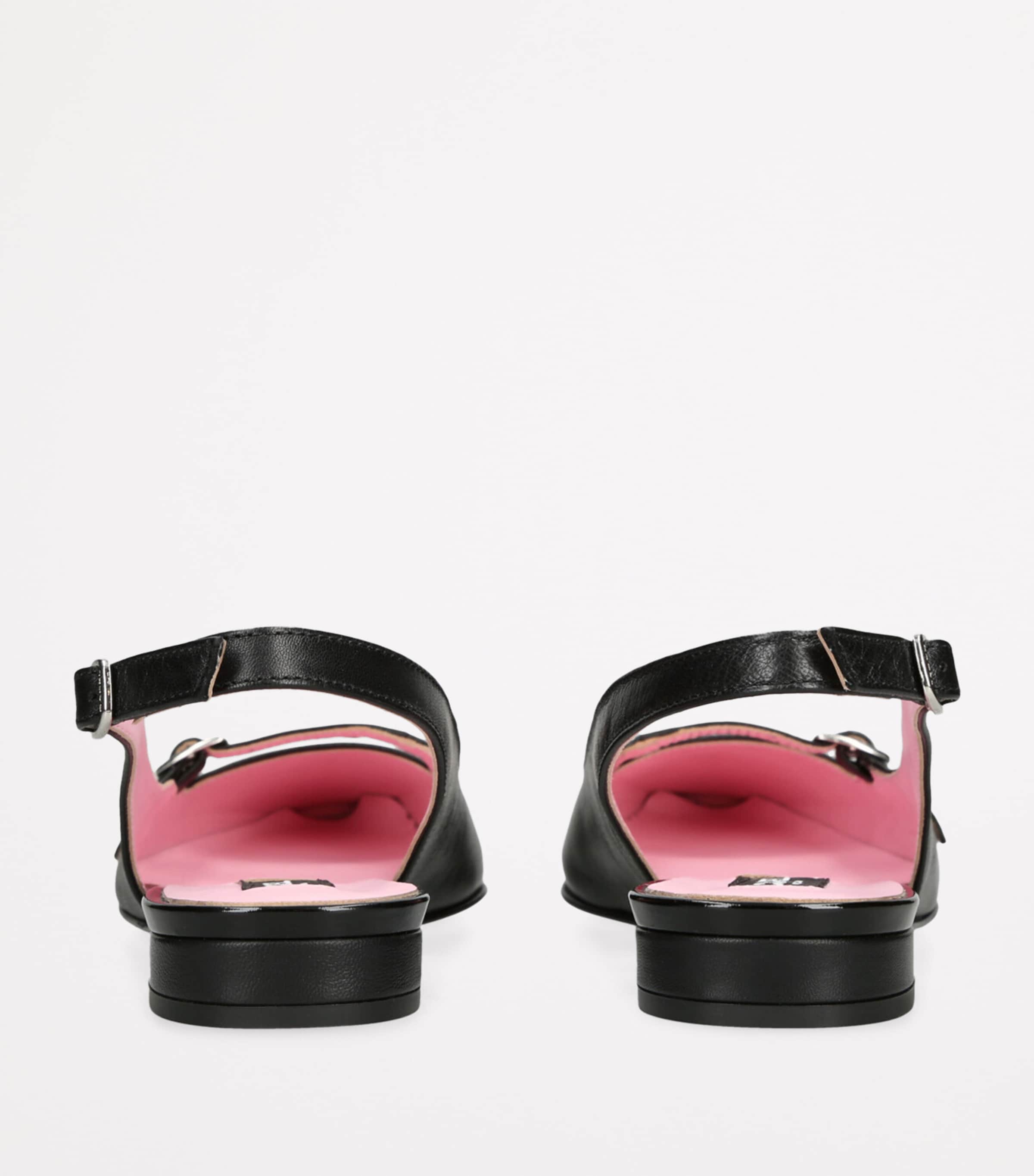 Carel Leather Ninon Slingback Ballet Flats Black Image 2