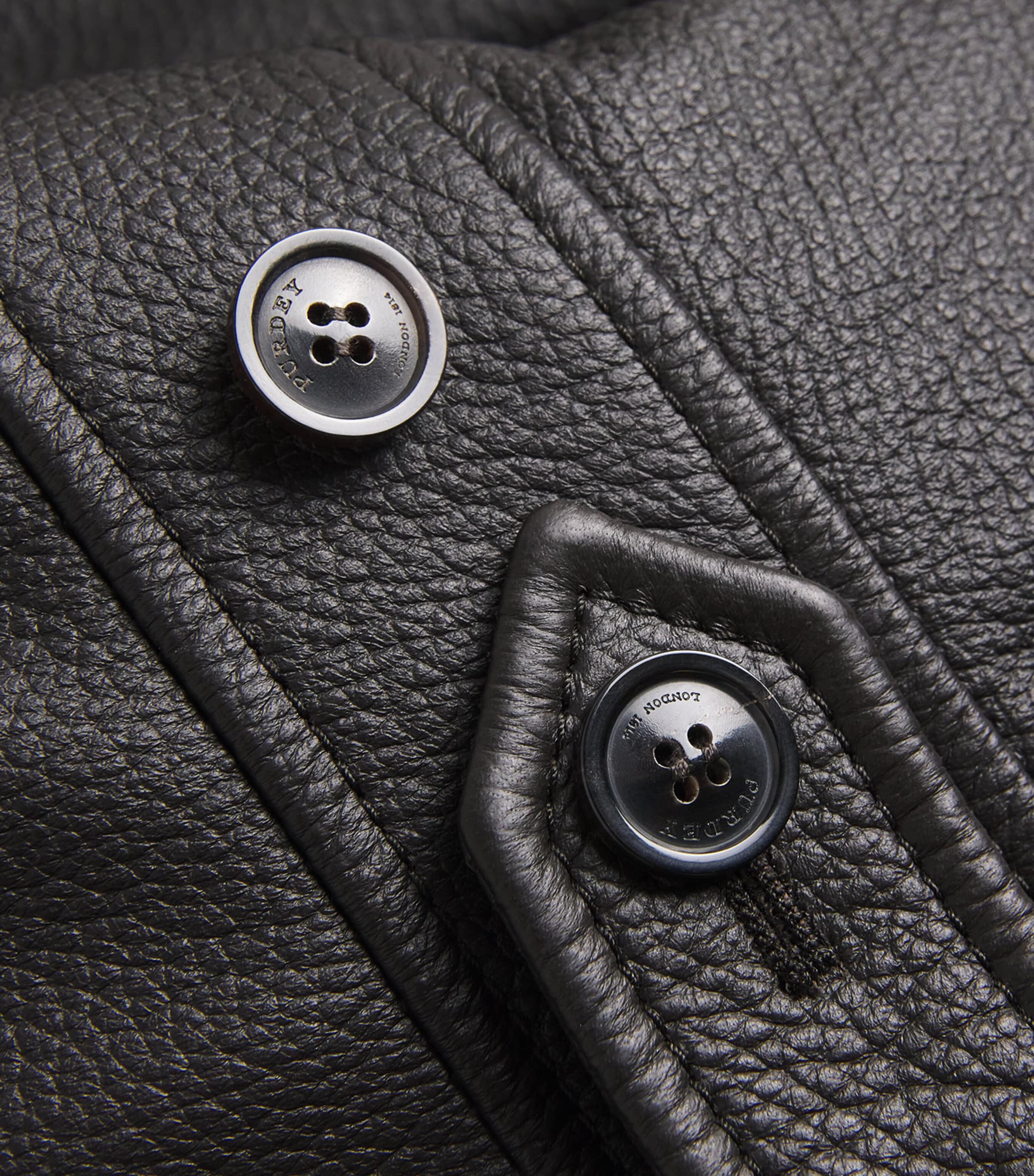 Deerskin Raglan Field Coat DARK BROWN Image 5