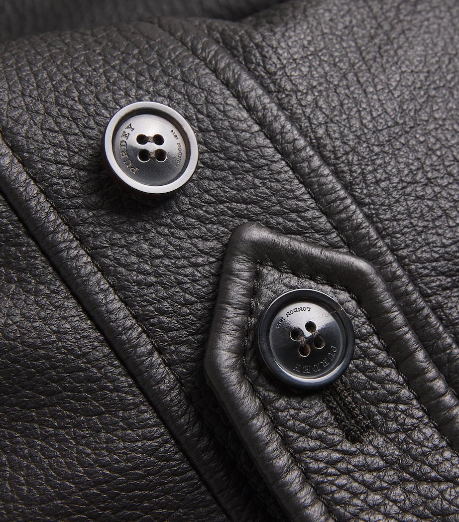 Deerskin Raglan Field Coat DARK BROWN Image 5