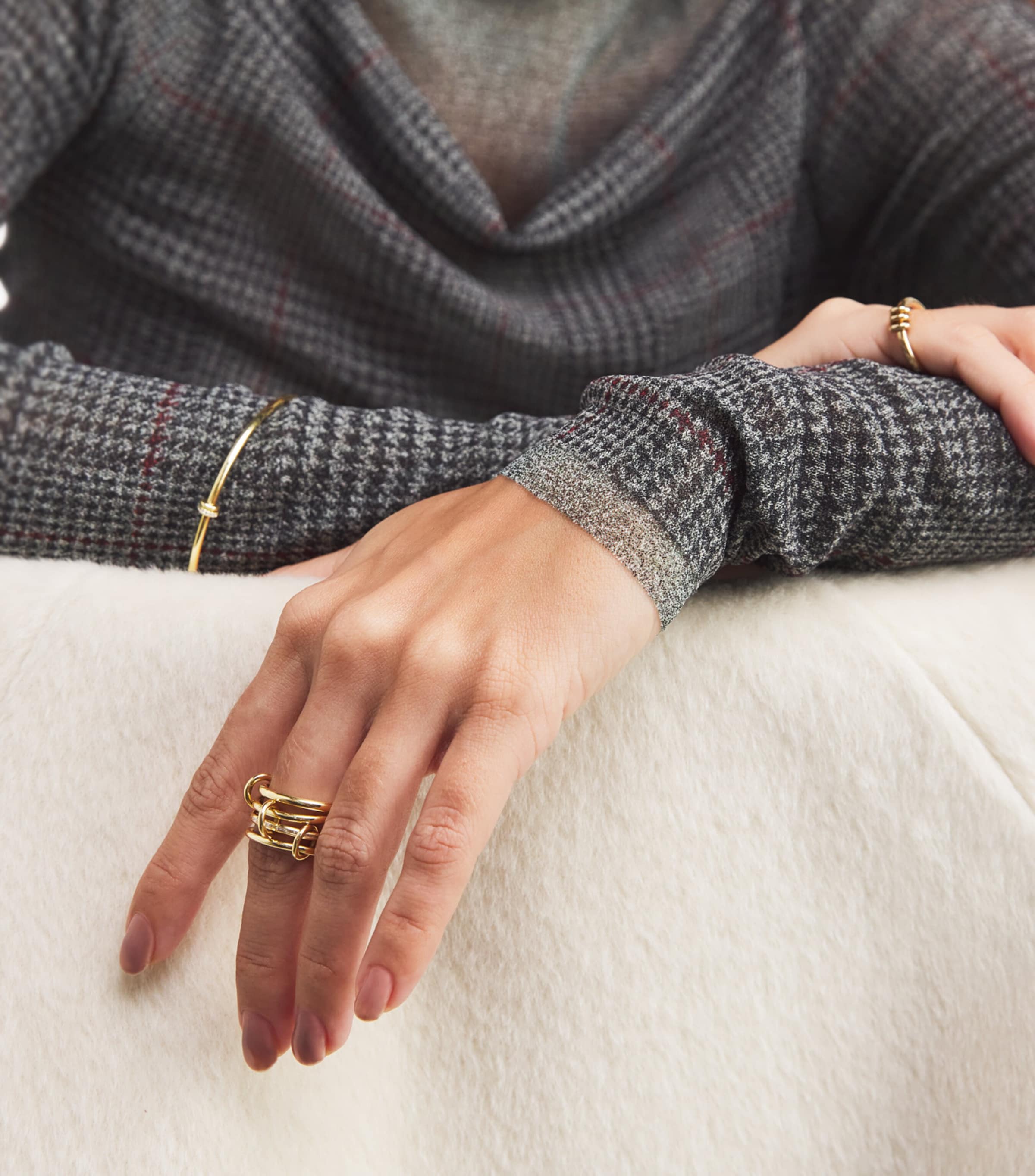 Yellow Gold and Diamond Kira Ring YELLOW GOLD Image 2