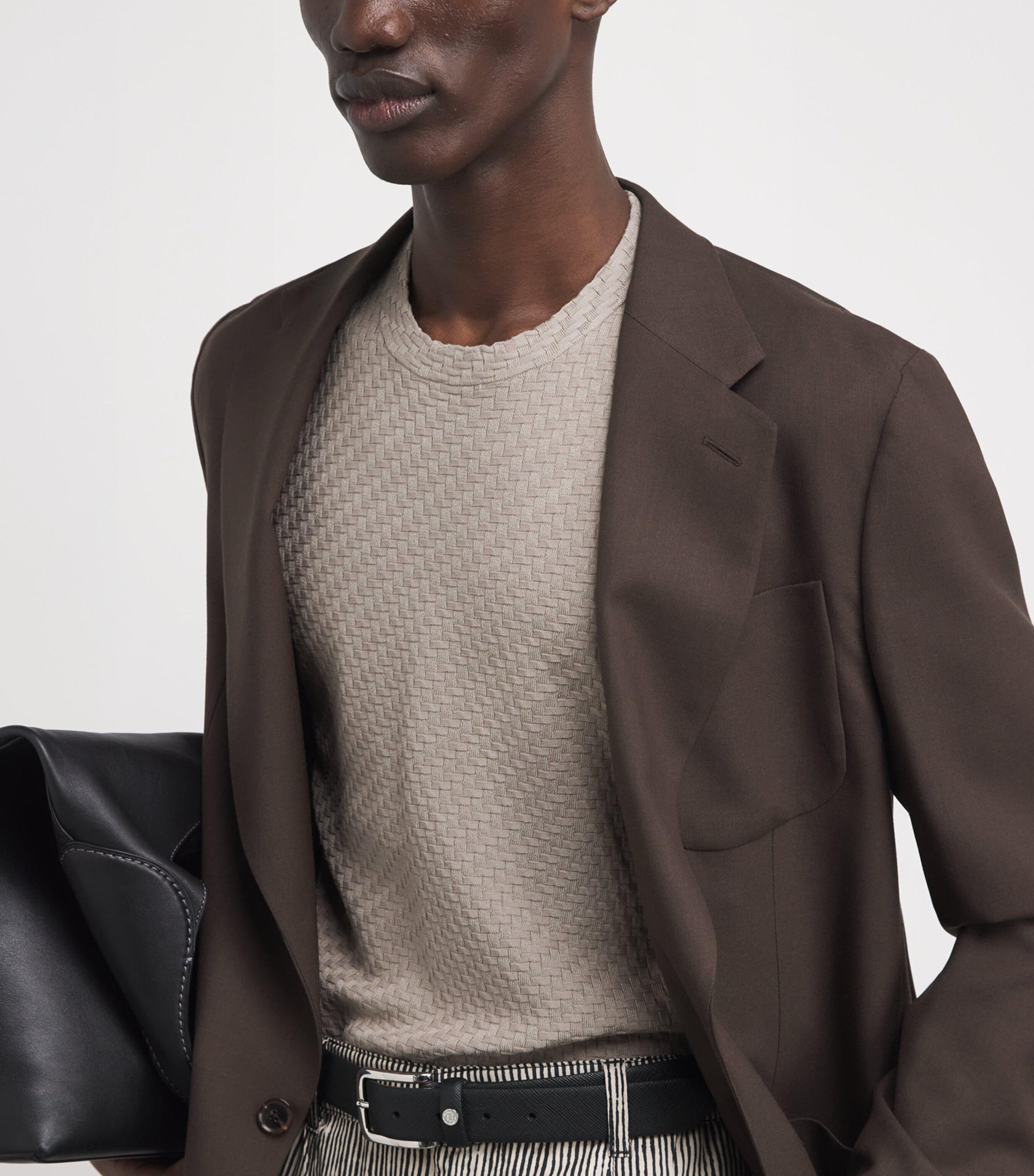 Basket-Weave T-Shirt U6161 Image 6